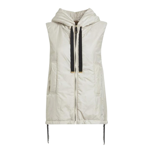 Max Mara Beige Greengo Drip-Proof Canvas Gilet - 12/14