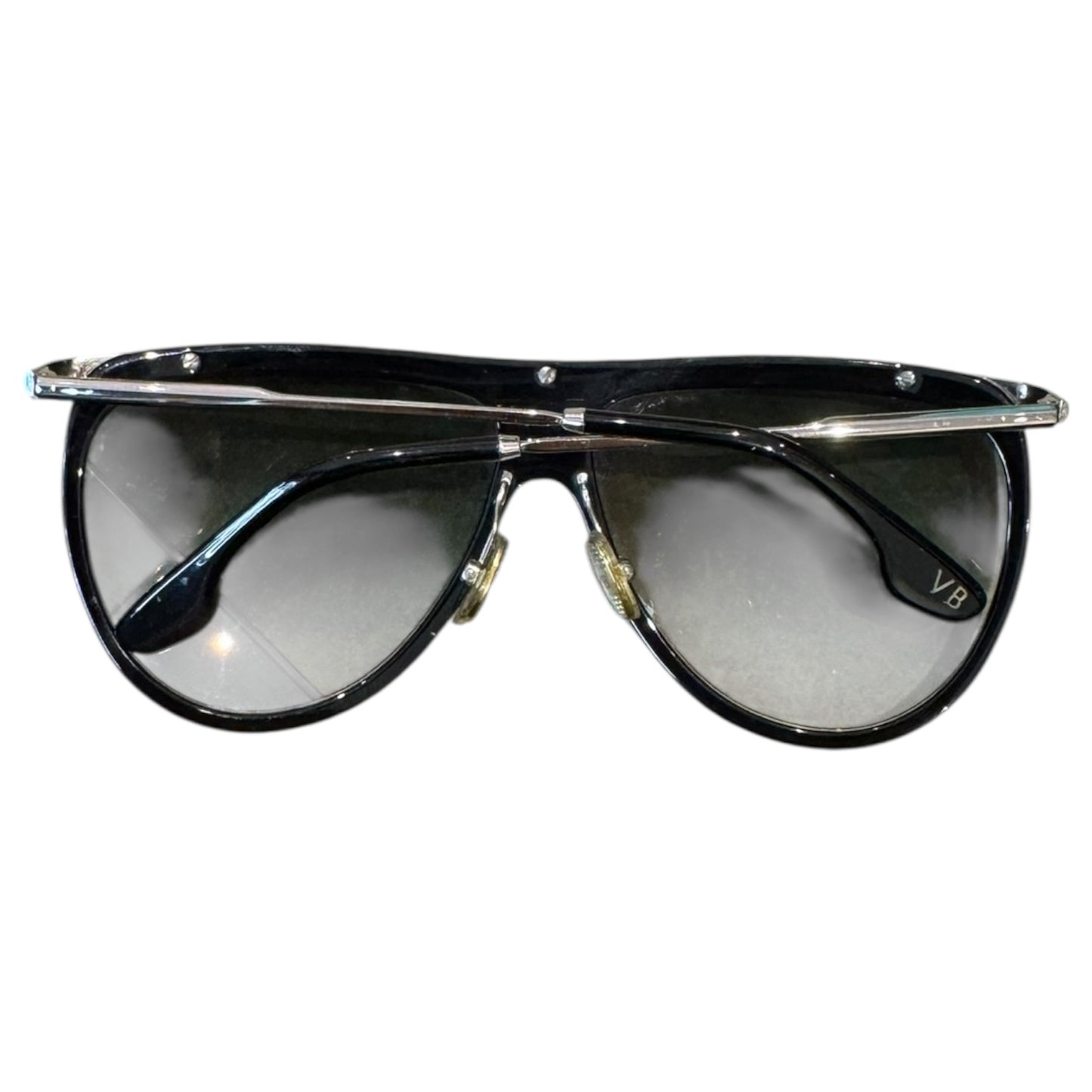 Victoria Beckham Half Moon High Brow VB155S Black and Silver