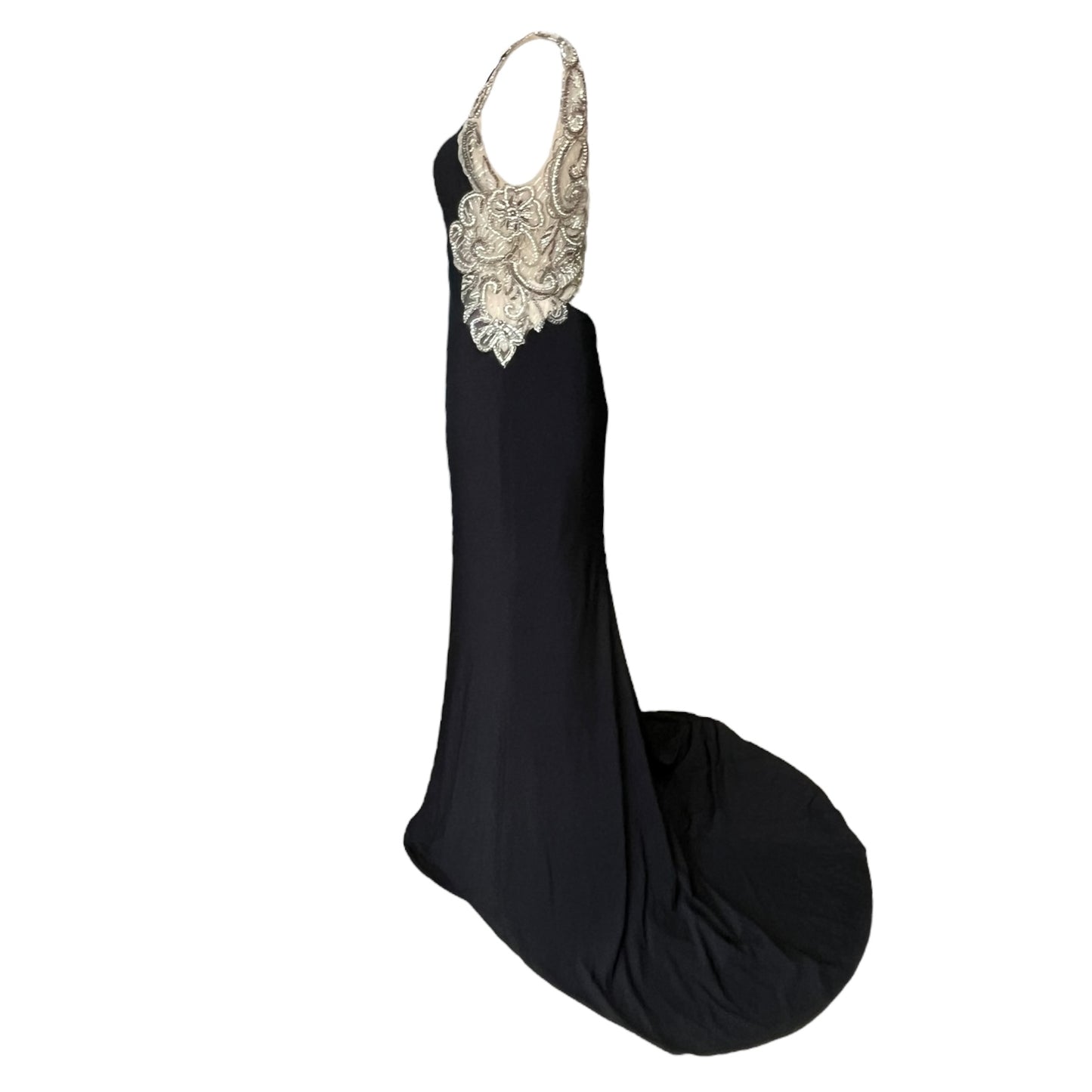 Gino Cerruti Black and Silver Formal Dress