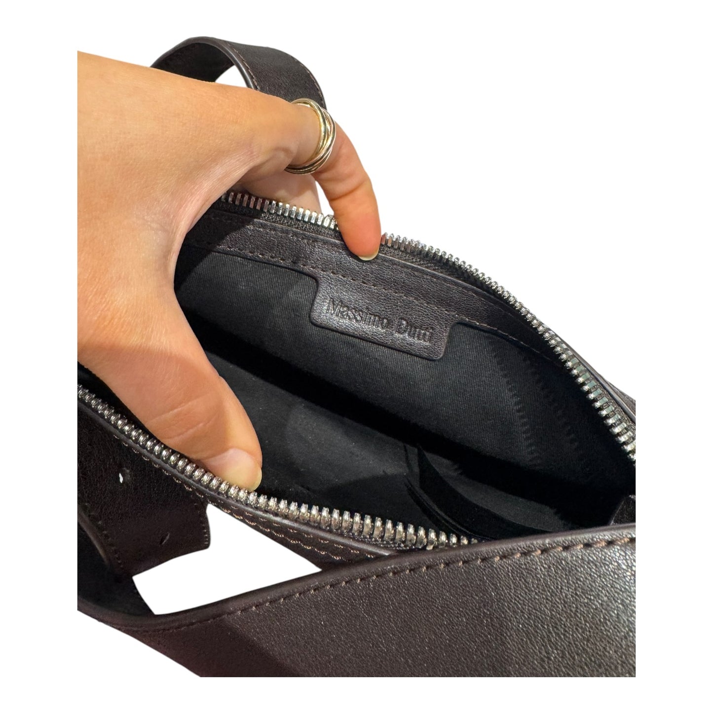 Massimo Dutti Brown Leather Bag