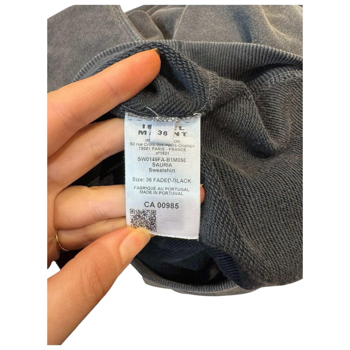 Isabel Marant Etoile Grey Sweatshirt in Faded Black - 12