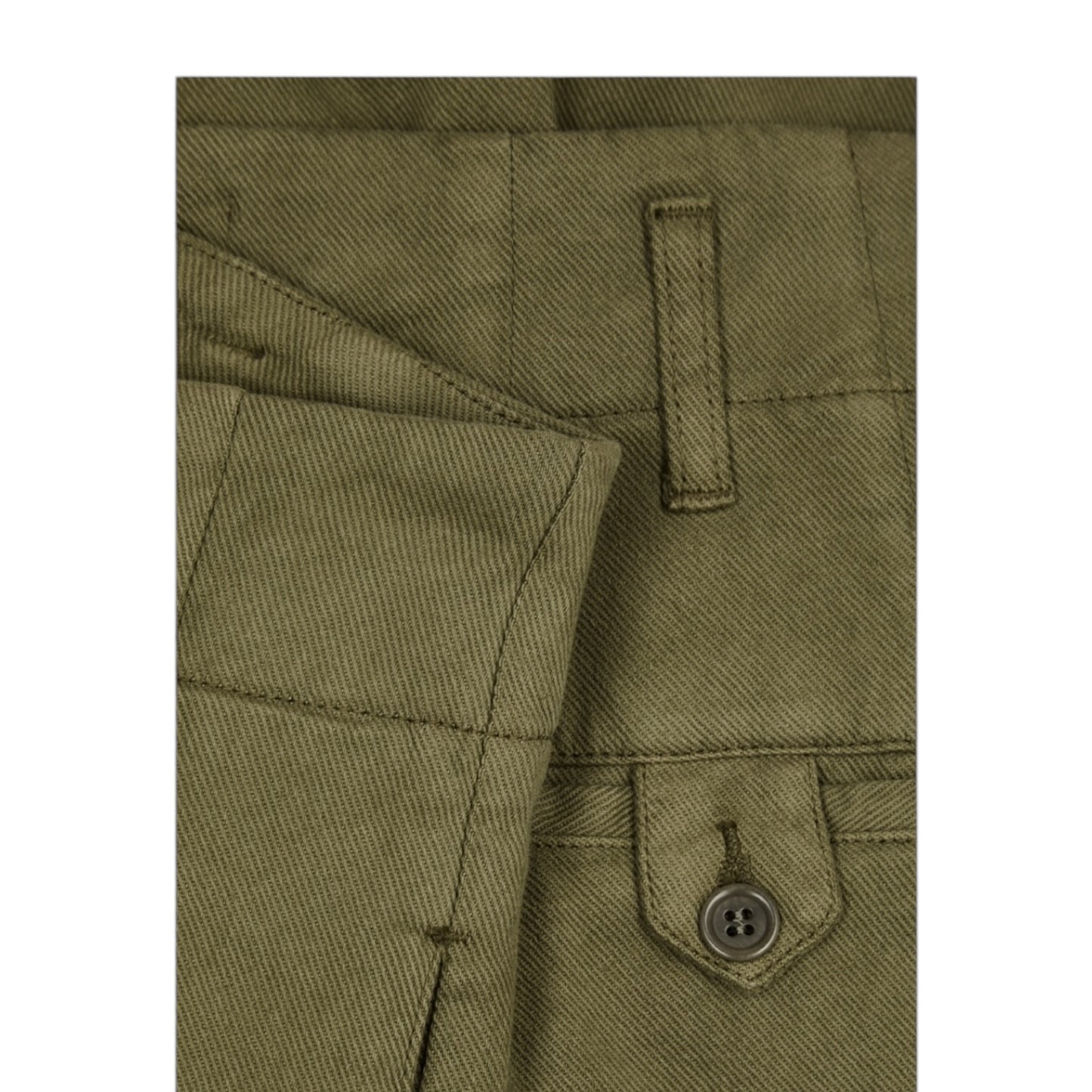 YMC Khaki 'Keaton' Trousers - 12