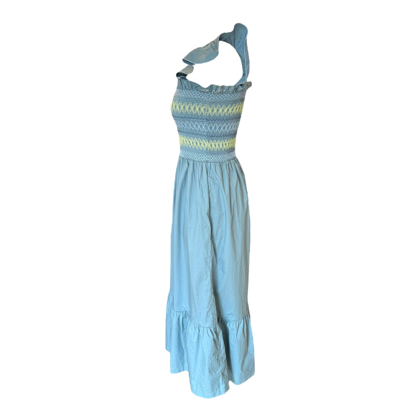 Paul Smith Blue Stretch Cotton Sun Dress - 10