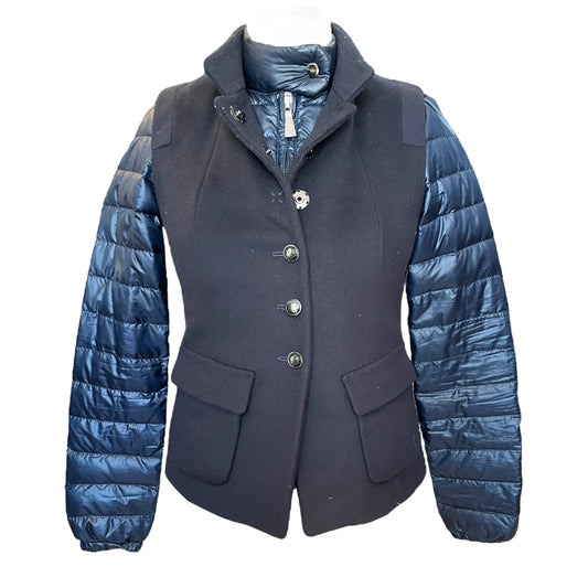 Marella Navy Puffer Jacket with Gilet