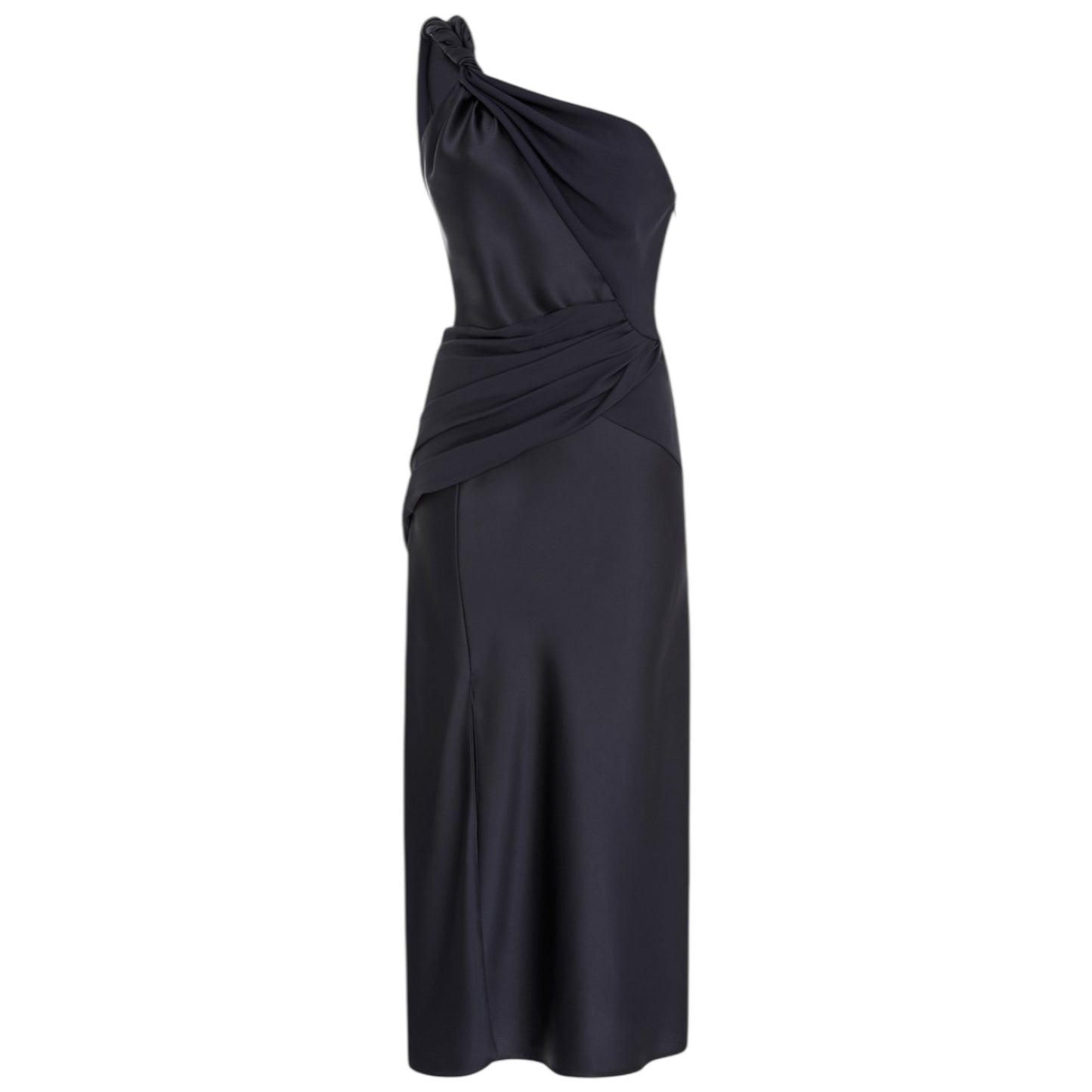 Versace Navy One Shoulder Dress - 12