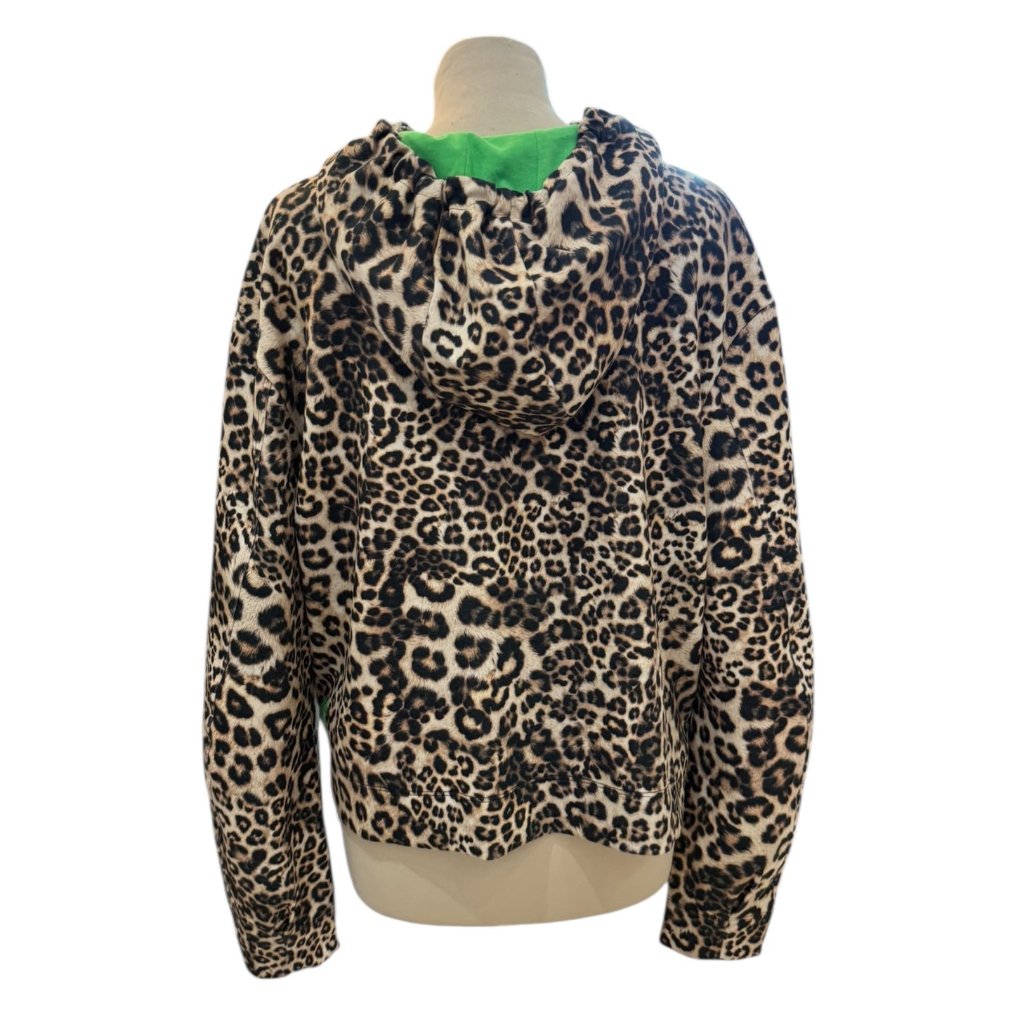 Marc Cain Leopard Print Hoodie - 14 - NEW