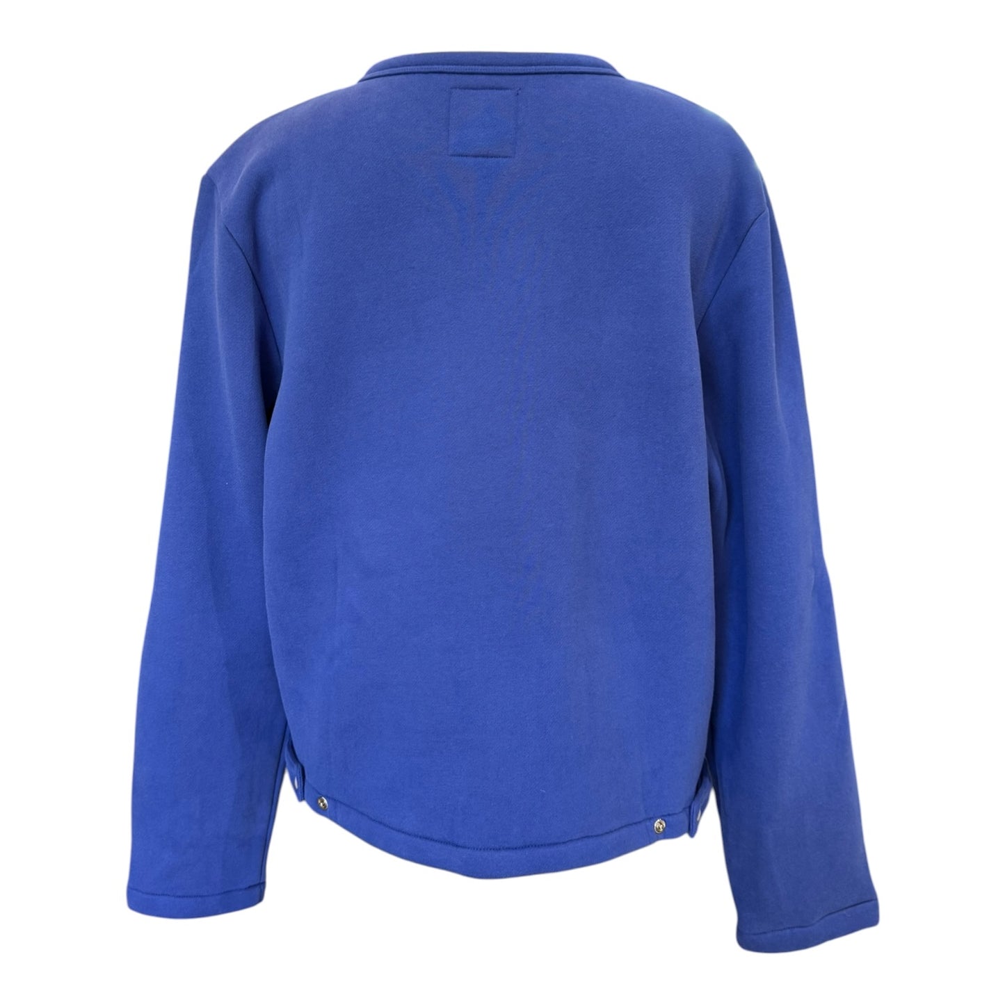 Agnes B Mid Blue Le Classique Snap Cardigan - 14/16