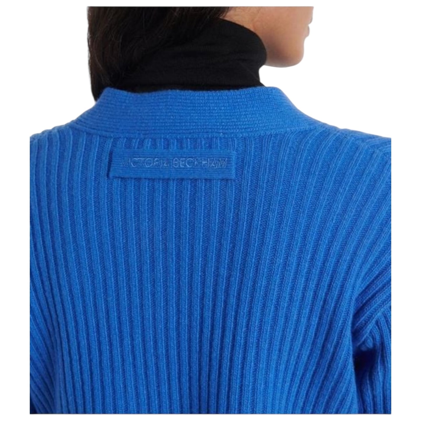 Victoria Beckham Wrap Cardigan in Blue - 8/10