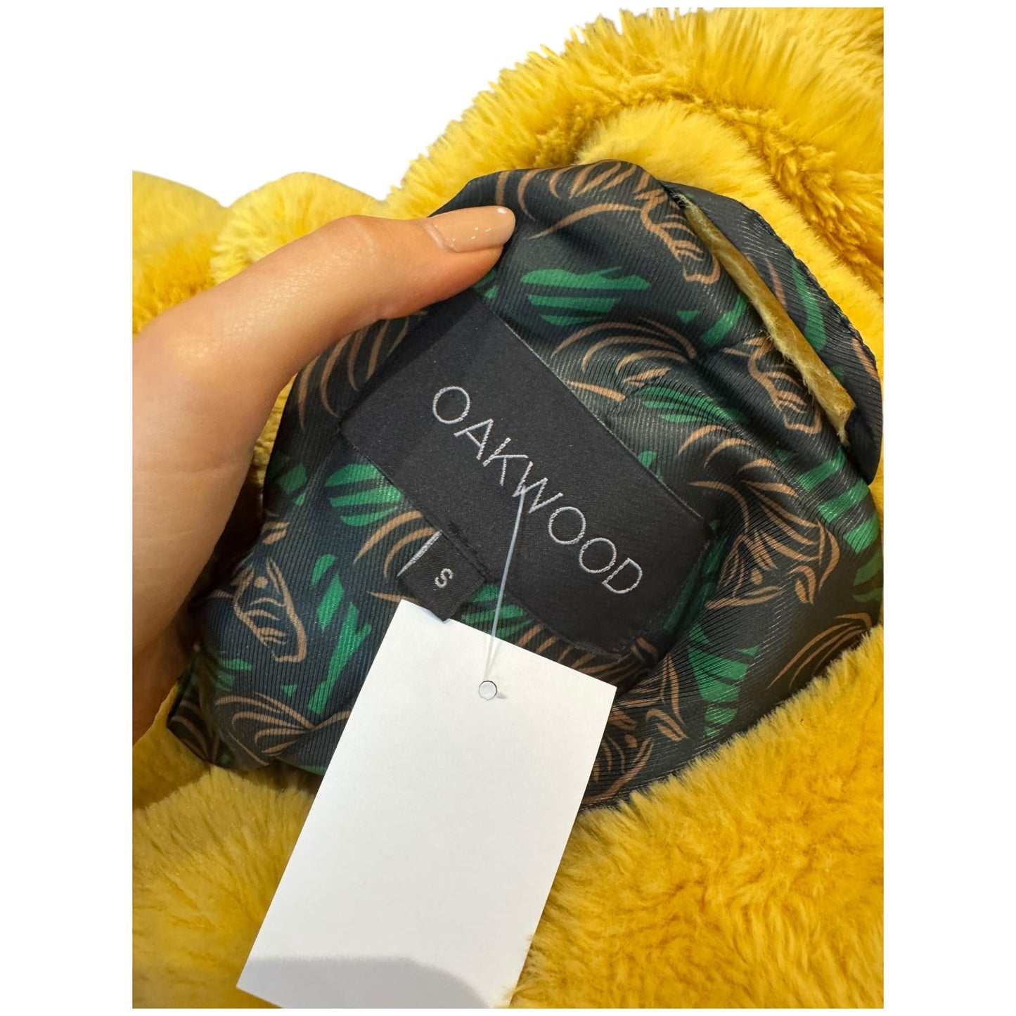 Oakwood Yellow Faux Fur Coat - 10