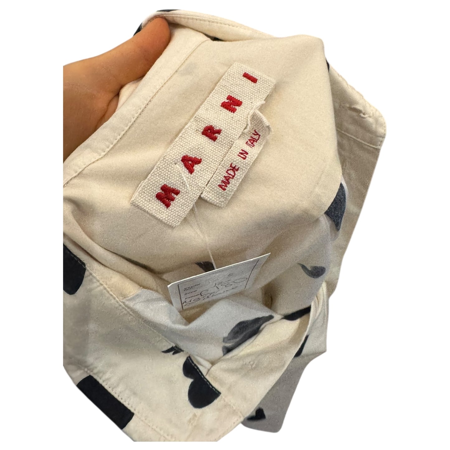 Marni Cream and Black Heart Blouse - 12
