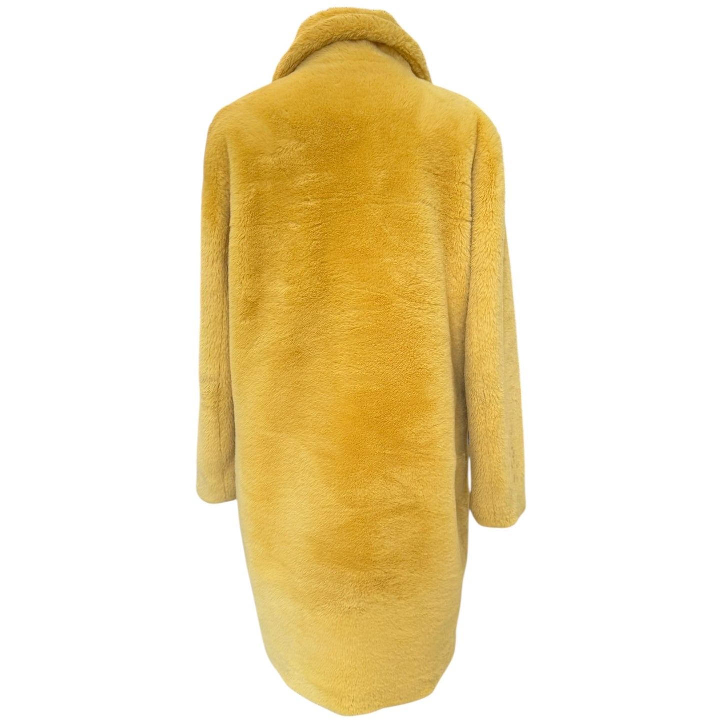 Oakwood Yellow Faux Fur Coat - 10