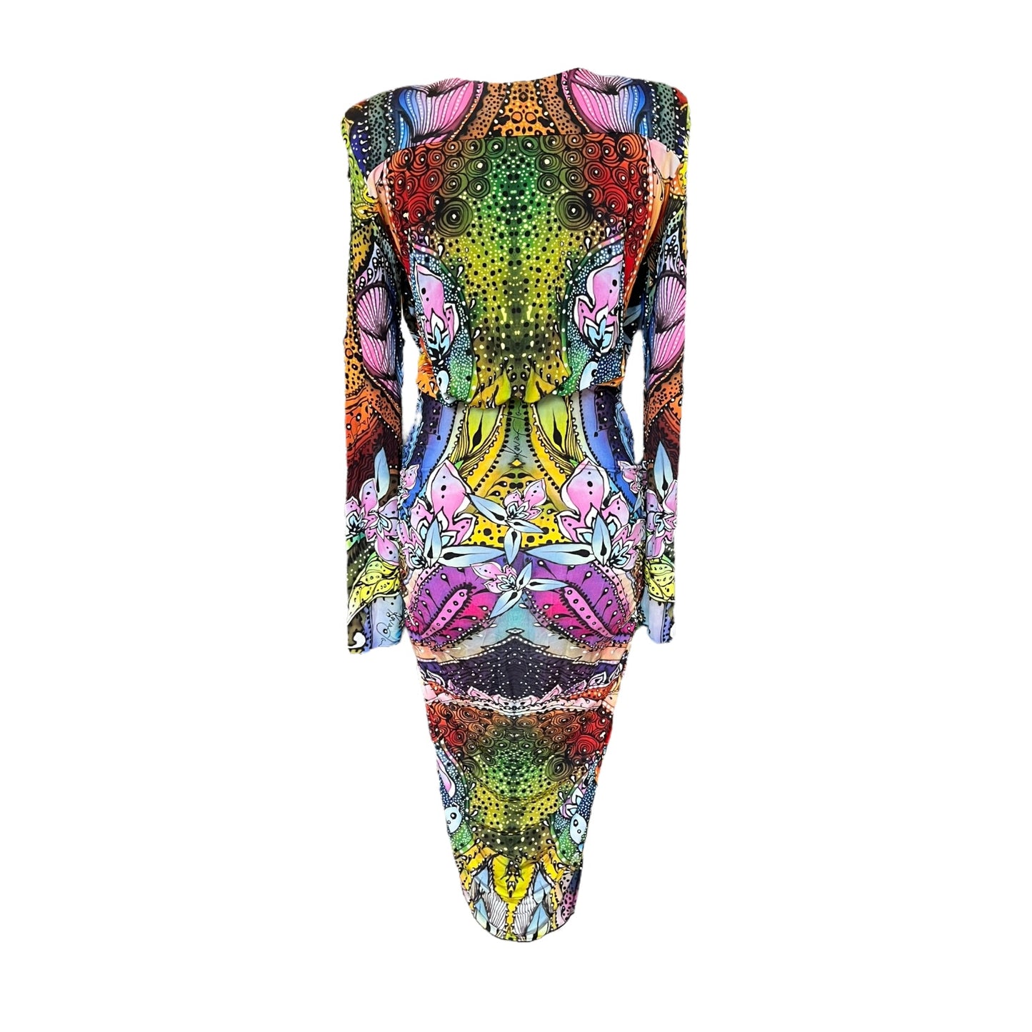 Kevan Jon Multicoloured Print Dress - 8/10