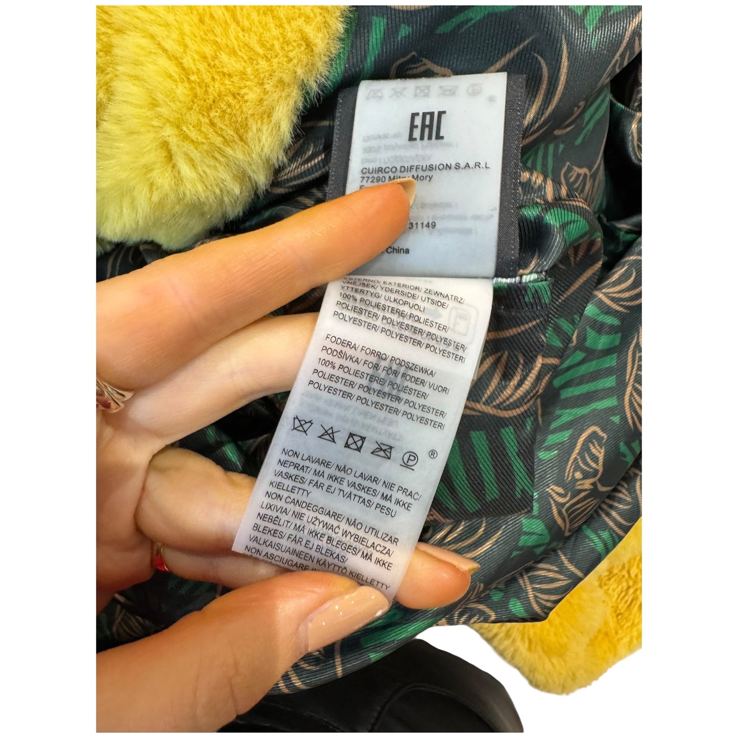 Oakwood Yellow Faux Fur Coat - 10