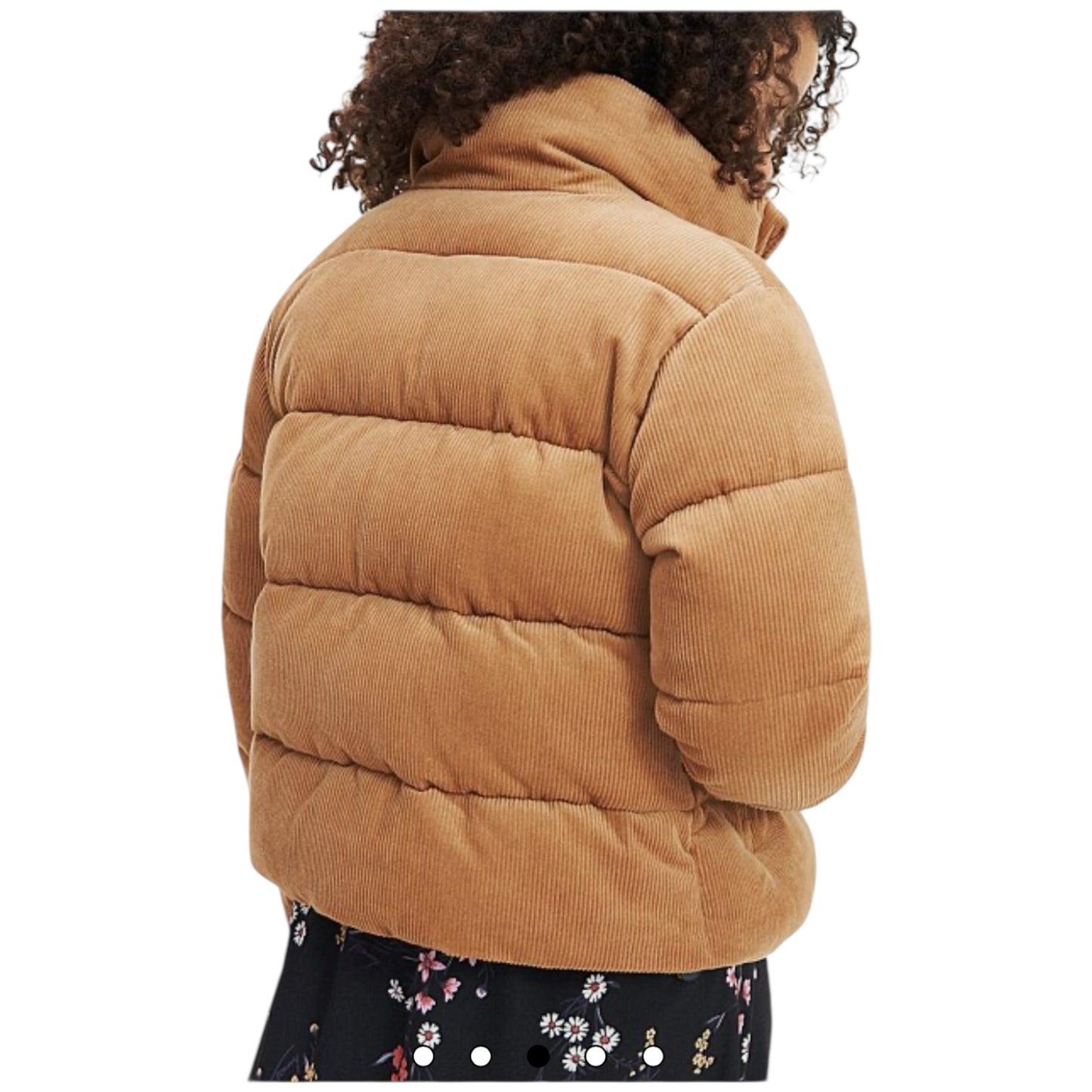 Tommy Jeans Camel Corduroy Puffer Jacket - 8/10