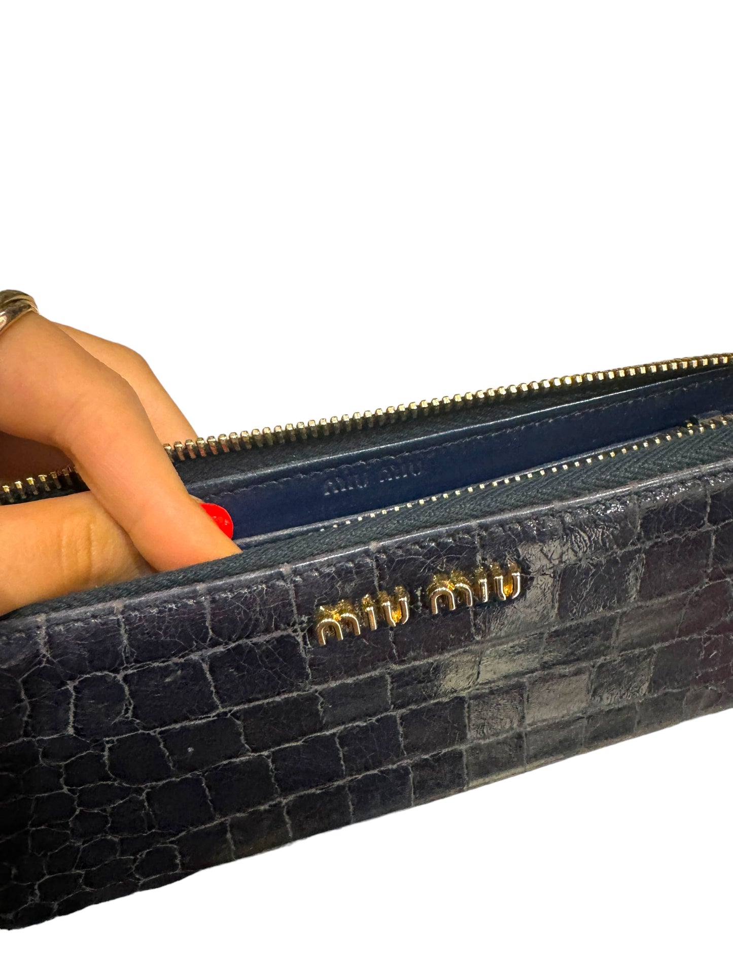 Miu Miu Navy Wallet