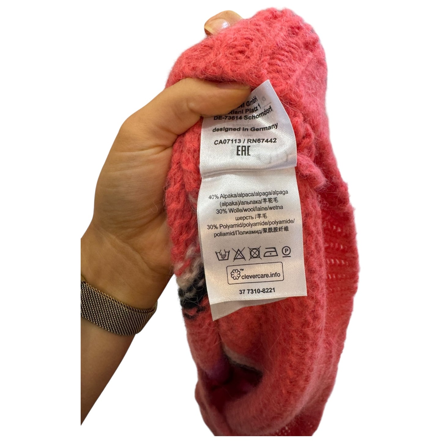 Riani Pink Stripe Jumper - 12