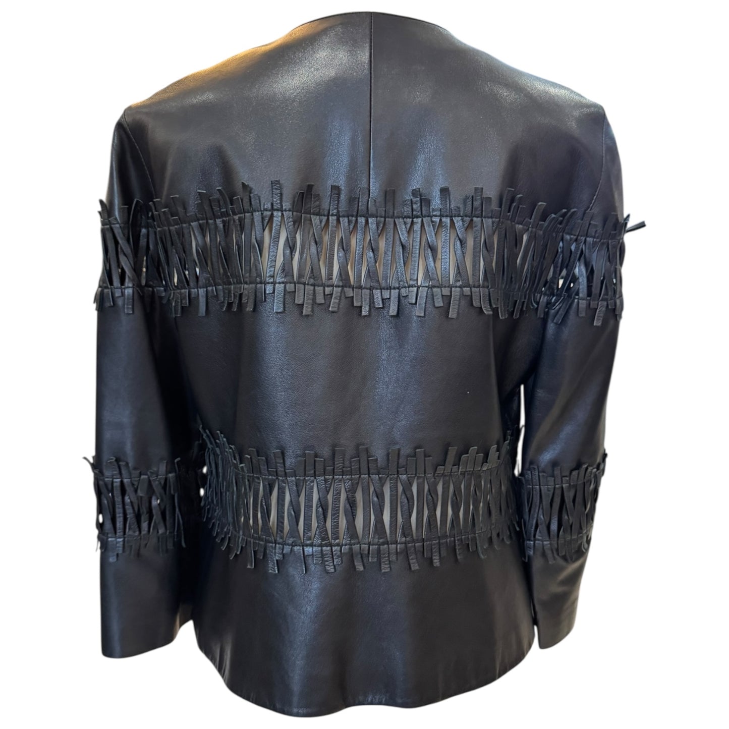Lafayette 148 Black Leather Jacket - 10/12