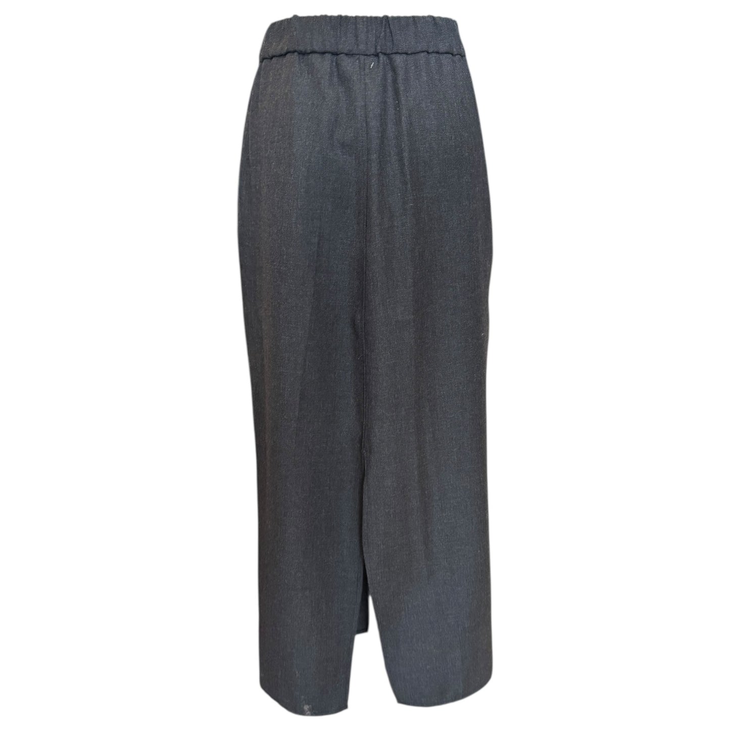 Ganni Grey Wool Blend Maxi Skirt - 10