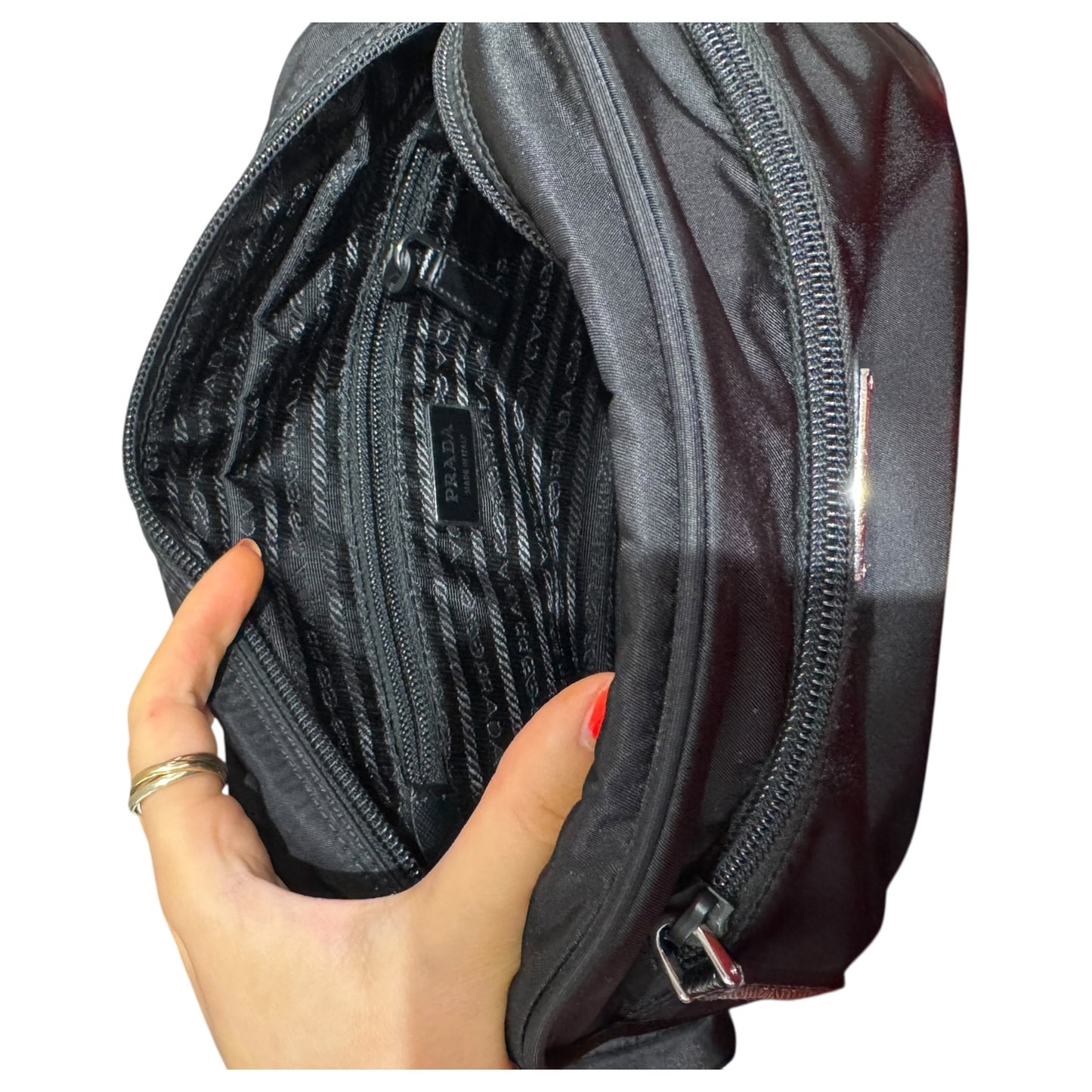 Prada Black Re-Nylon Cross Body Bag