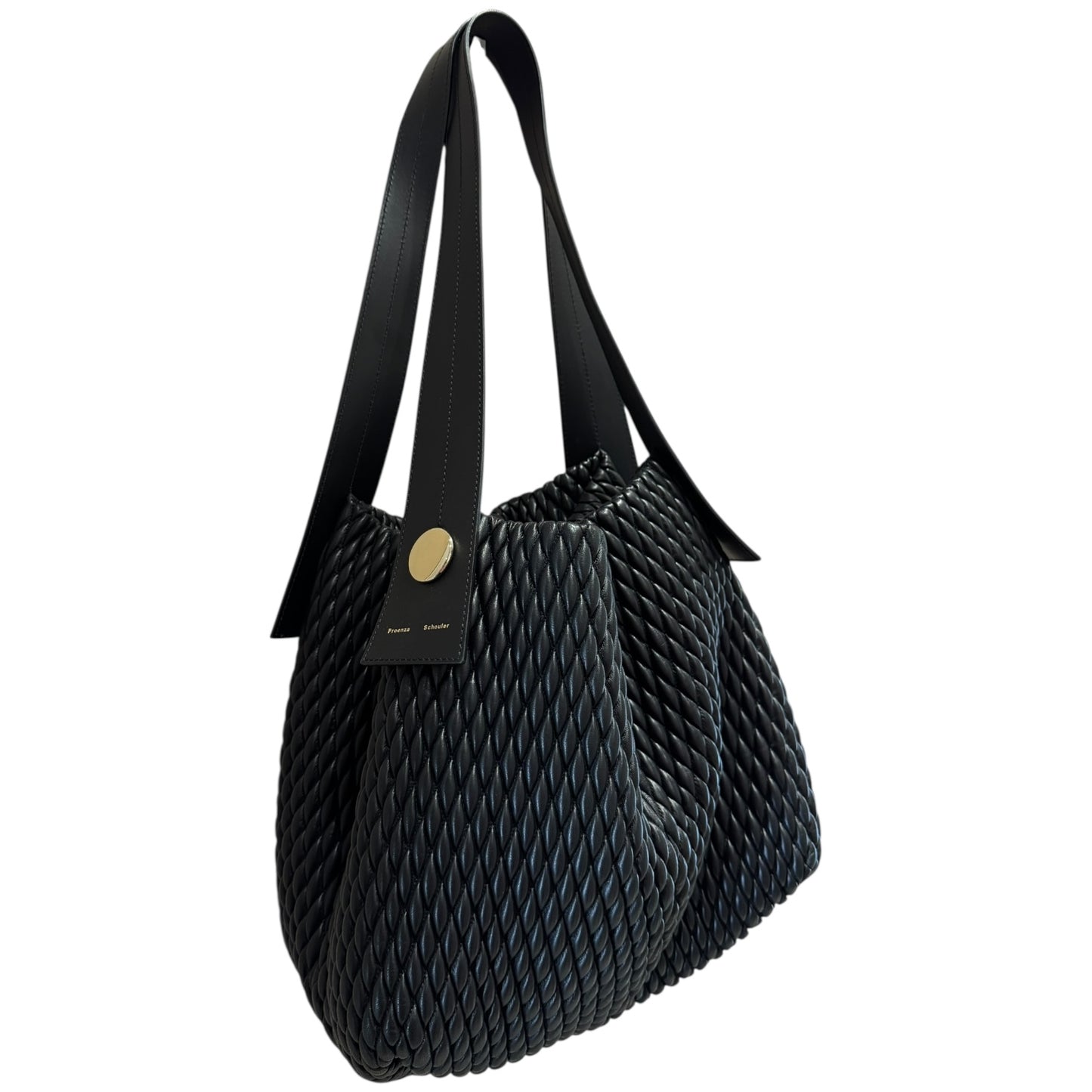 Proenza Schouler Large Black Quilted Leather Tote