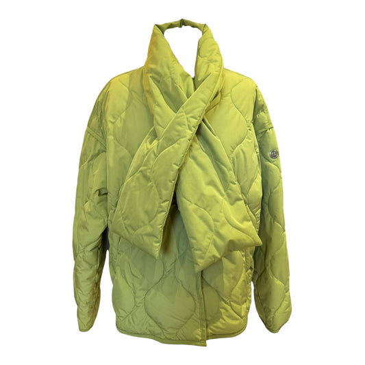 Green Goose Quilted Jacket with Detachable Scarf - 12 - NEW
