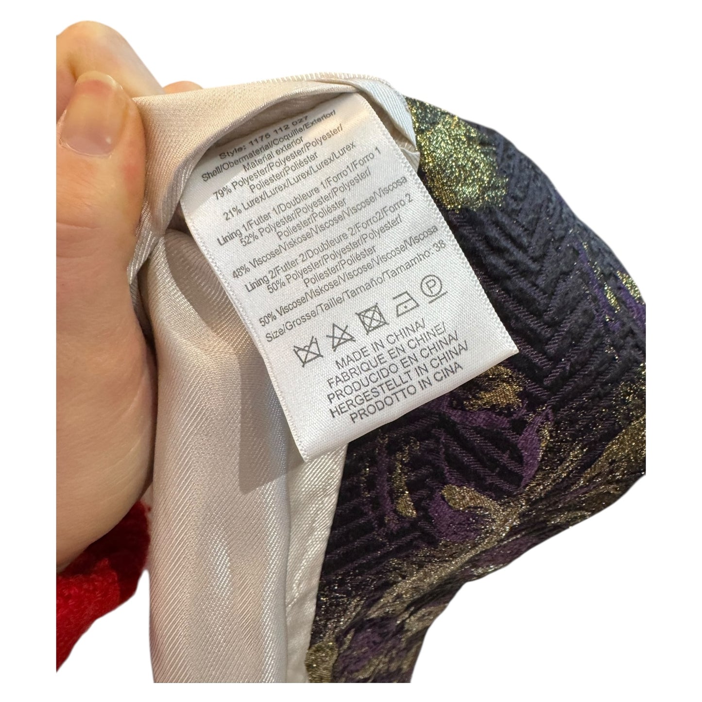 Day Birger et Mikkelson Purple and Gold Brocade Jacket - 10/12