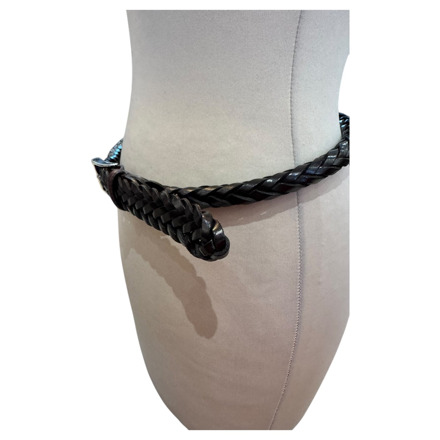 Mulberry Brown Woven Belt