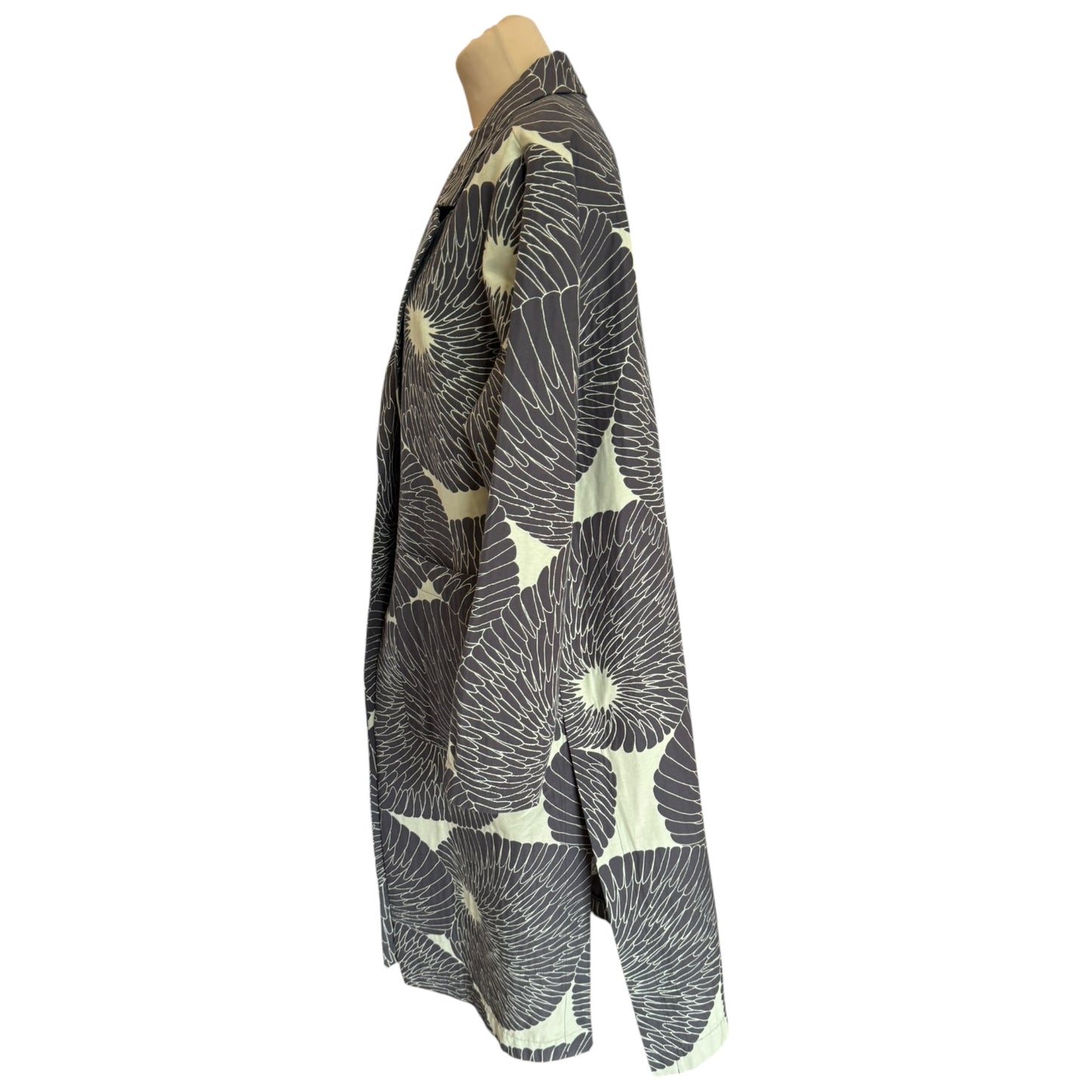 SKFK Grey and Turquoise Floral Coat - 12