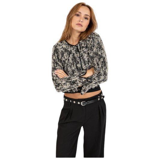 Coster Copenhagen Cotton Cropped Jacket in Black and Silver - 14