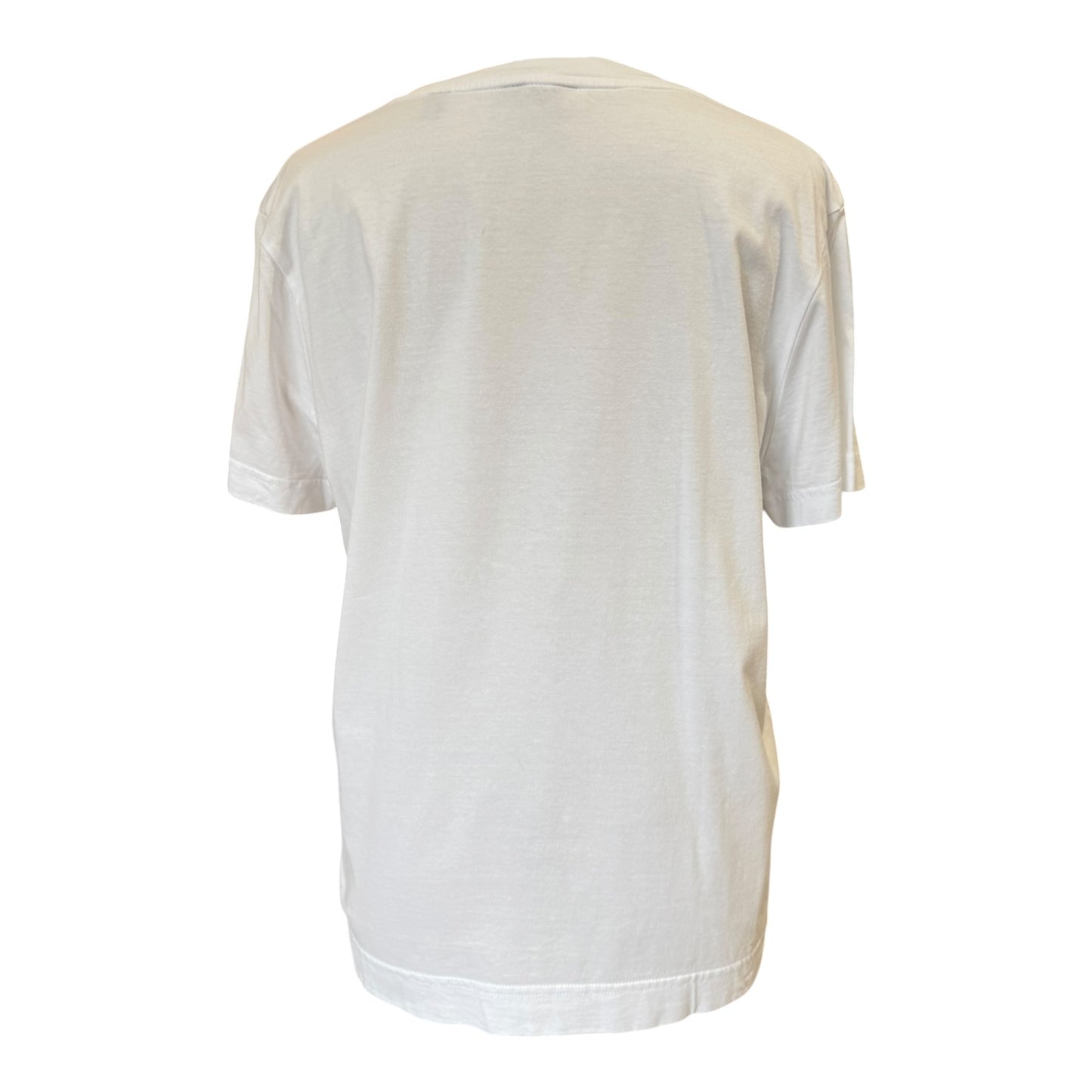 Gant White T Shirt with Gold Logo Embroidery - 12/14