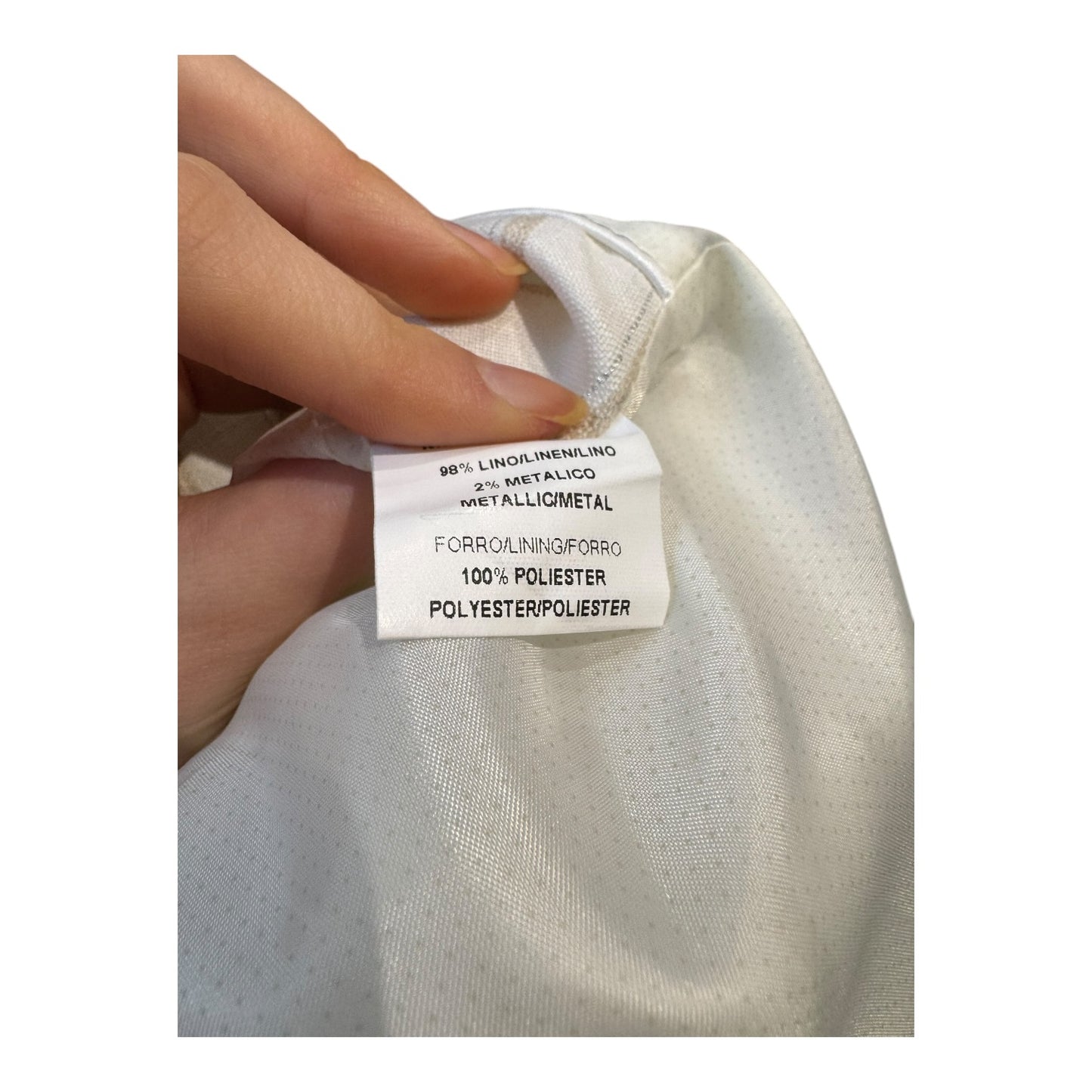 Bariloche Cream, Tan and Silver Blazer - 10/12