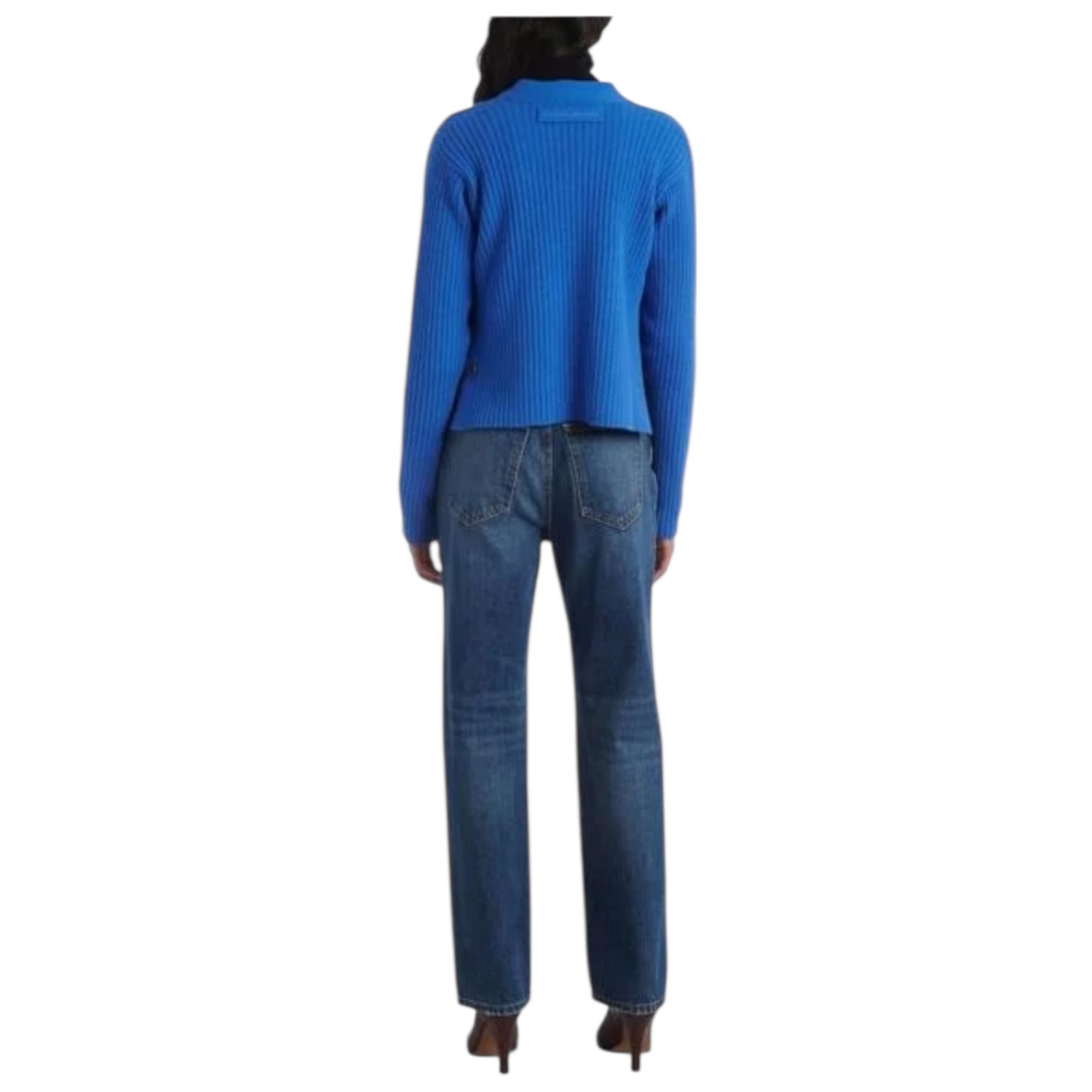 Victoria Beckham Wrap Cardigan in Blue - 8/10