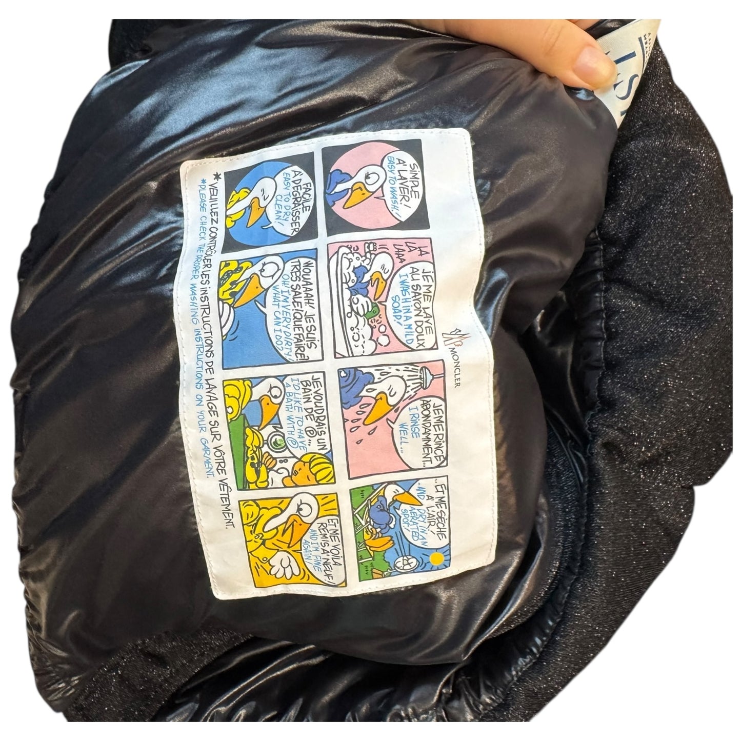 Moncler Bandama Black Glitter Puffer Jacket - 8