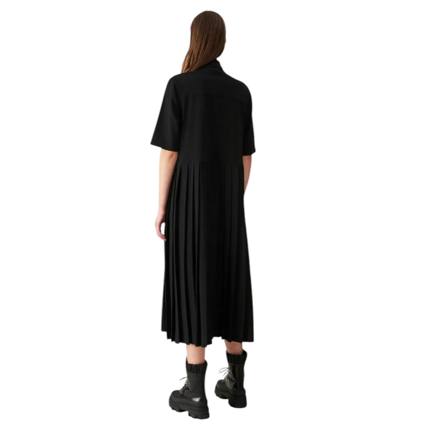 Ganni Black Shirt Dress - 12