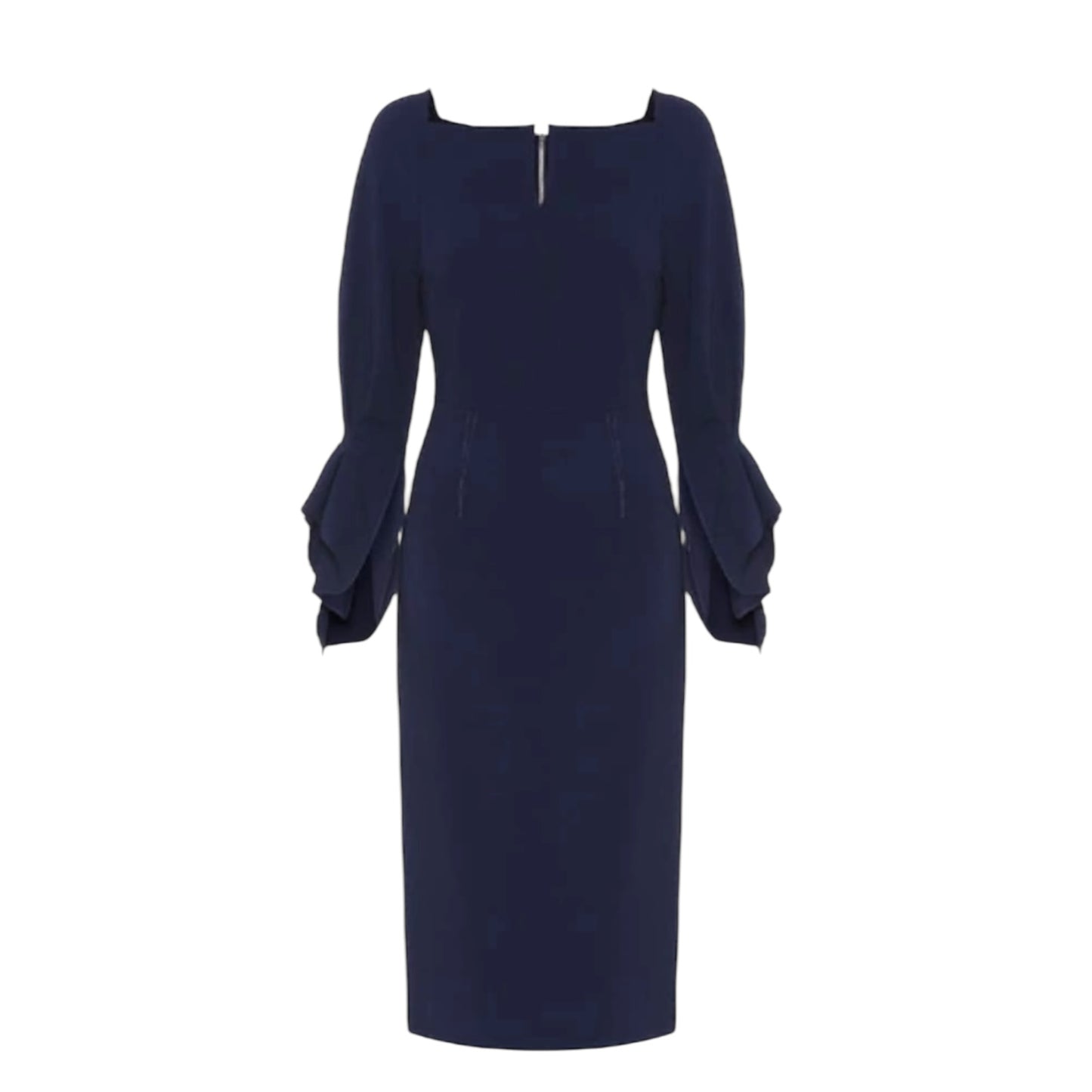 Roland Mouret Navy 'Rosslare' Crepe Dress - 10