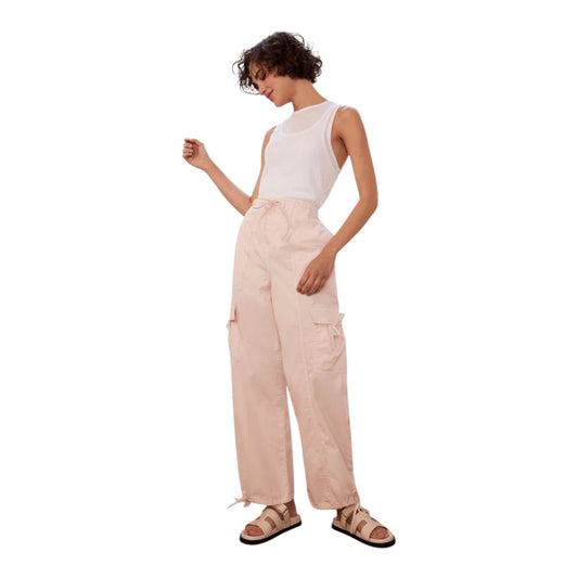 Mint Velvet Pink Parachute Cargo Trousers - 10