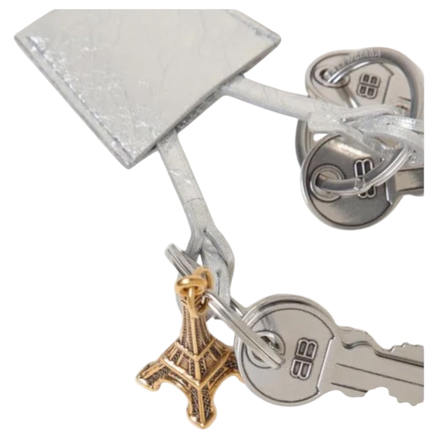 Balenciaga Silver Key Chain