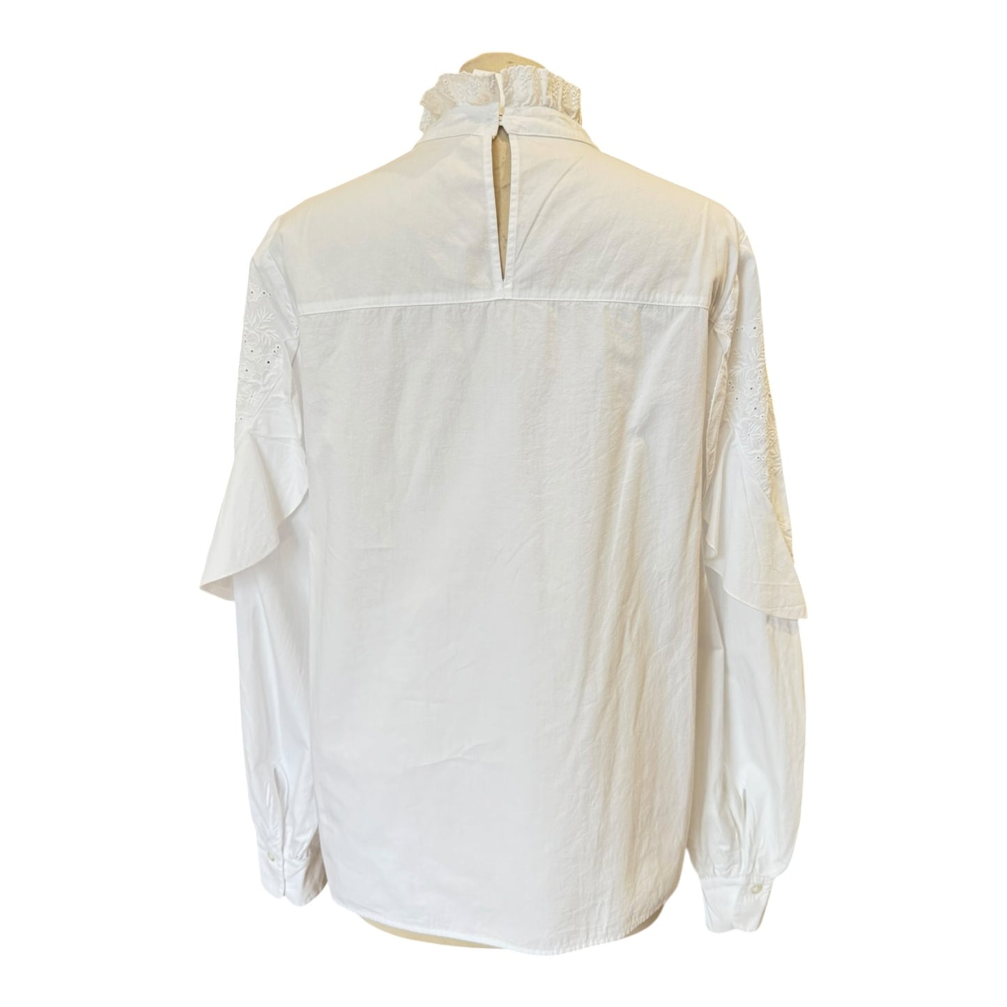 See By Chloe Broderie Anglaise Cotton Shirt - 12