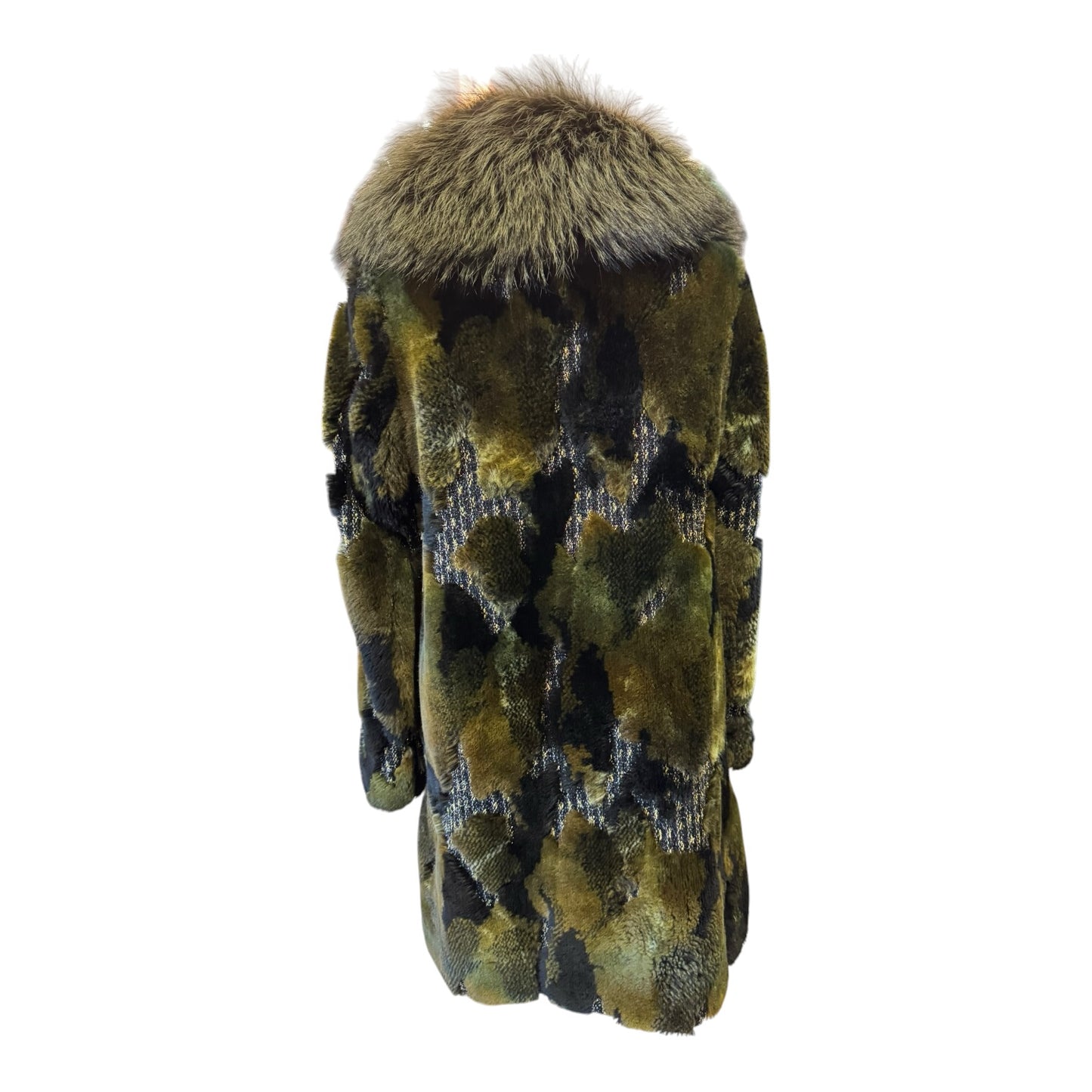 Airfield Green Camo Fluffy Coat - 10
