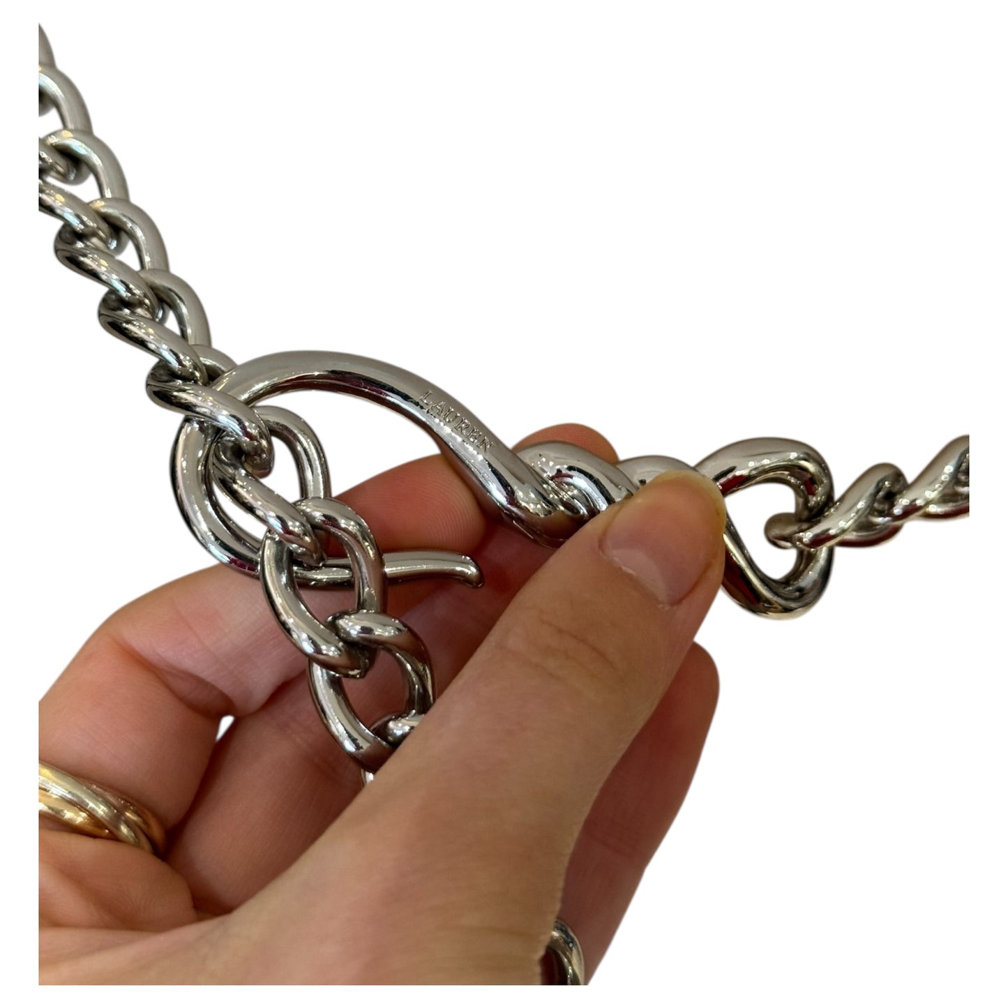 Ralph Lauren Silver Chain Belt