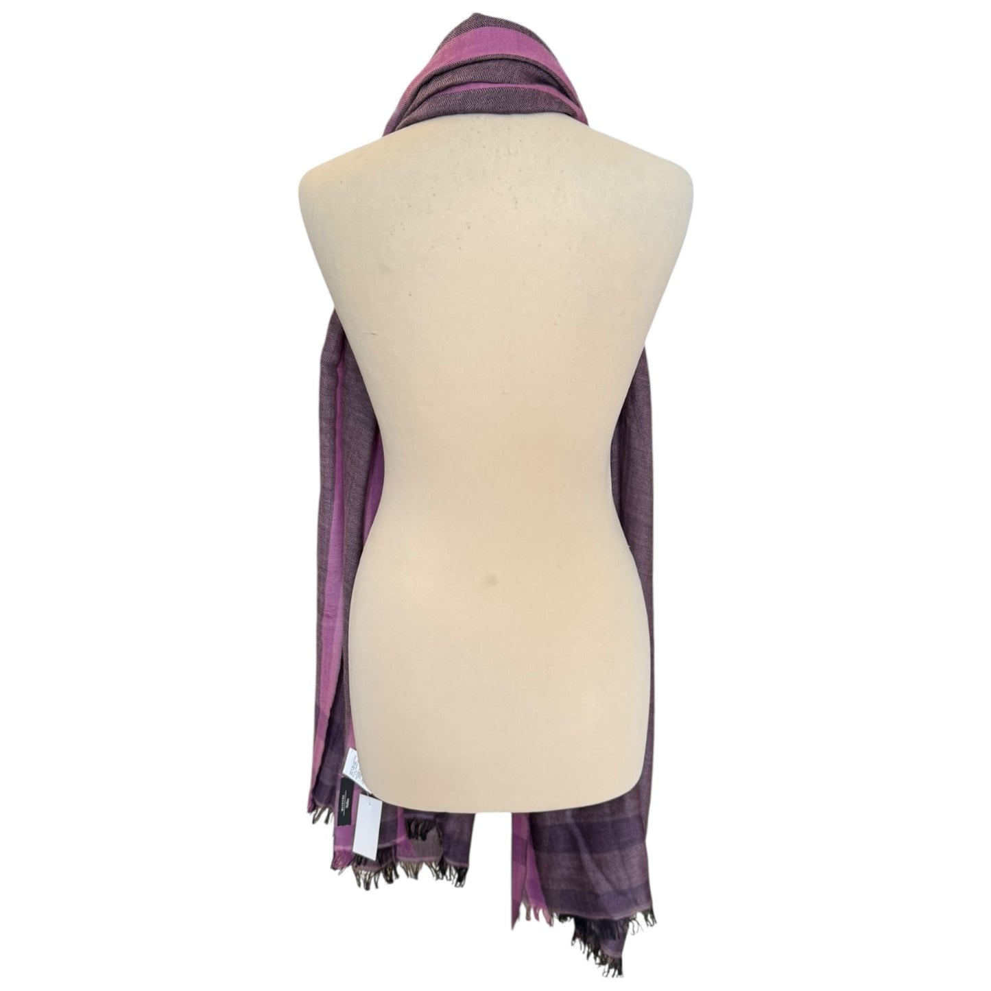 Weekend Max Mara Purple Cotton and Wool Scarf