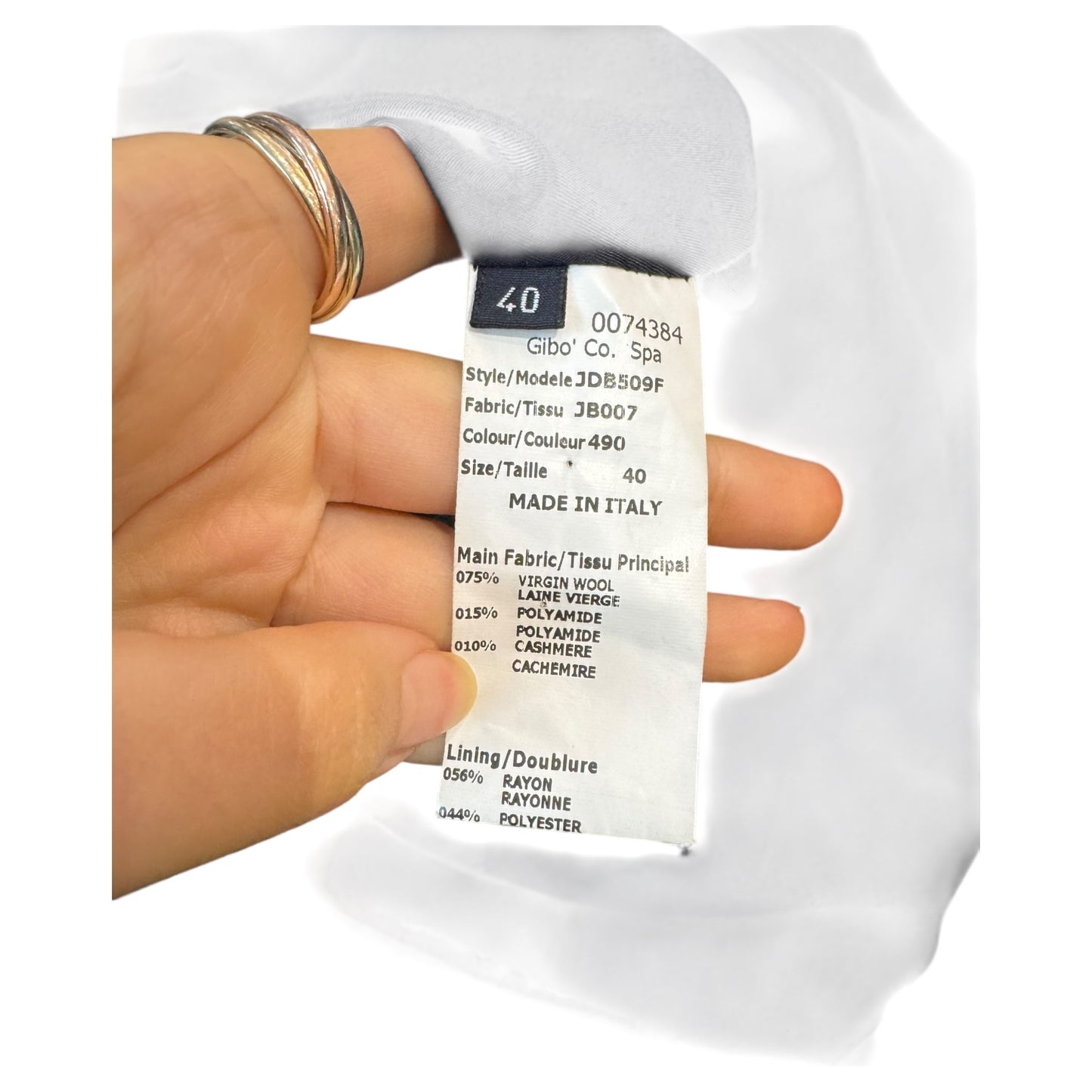 Jil Sander Navy Wool Blend Coat - 10