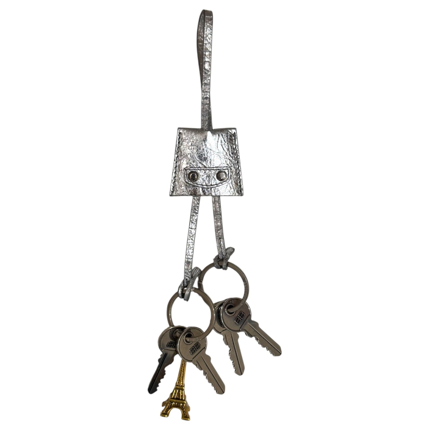 Balenciaga Silver Key Chain
