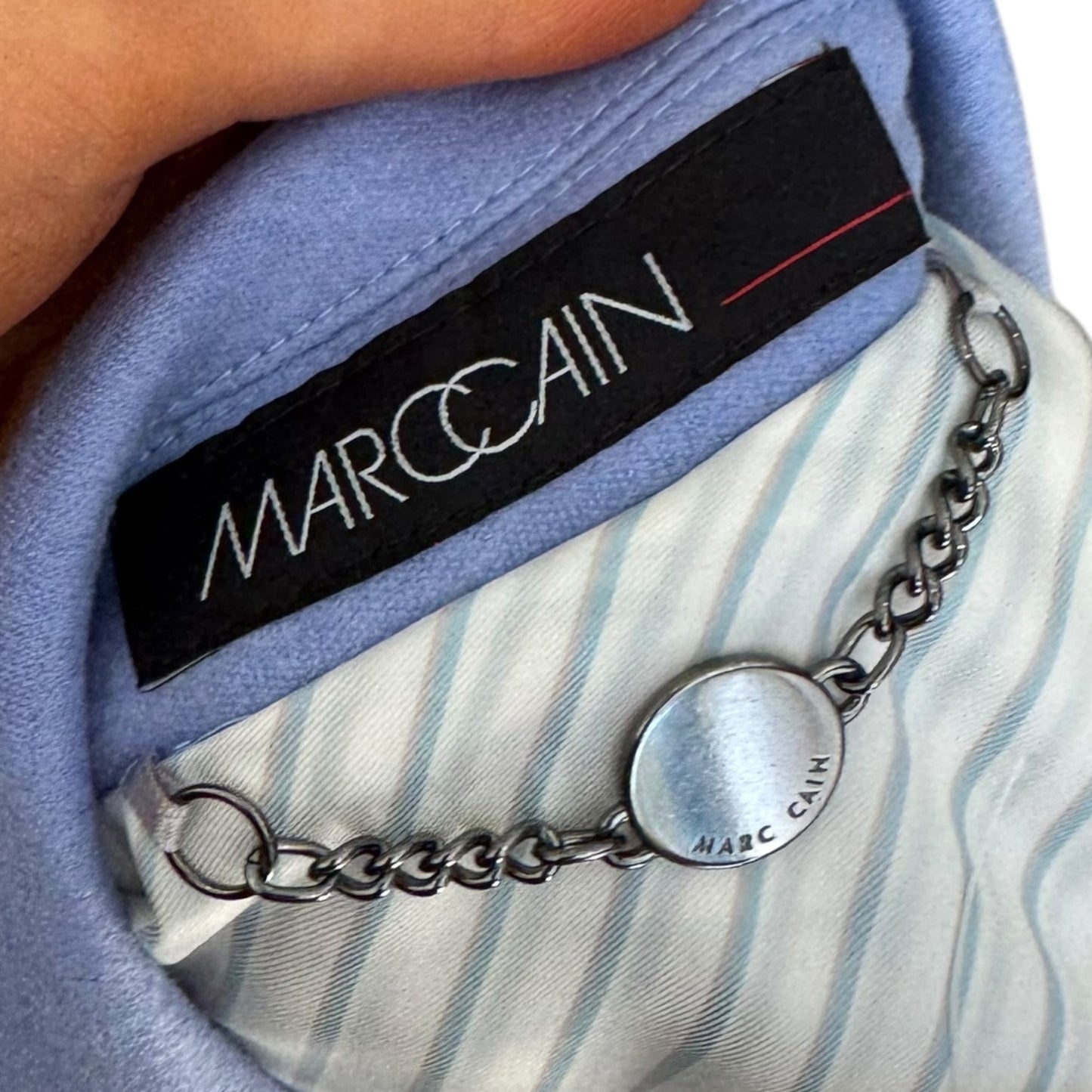 Marc Cain Light Blue Wool Blazer - 8