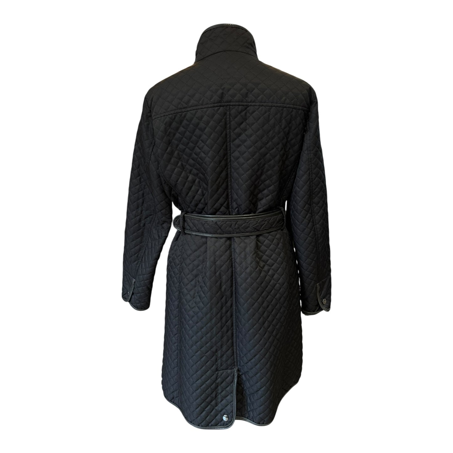Burberry Black Quilted Coat - 12