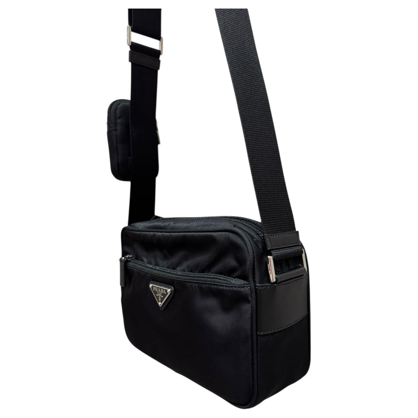Prada Black Re-Nylon Cross Body Bag