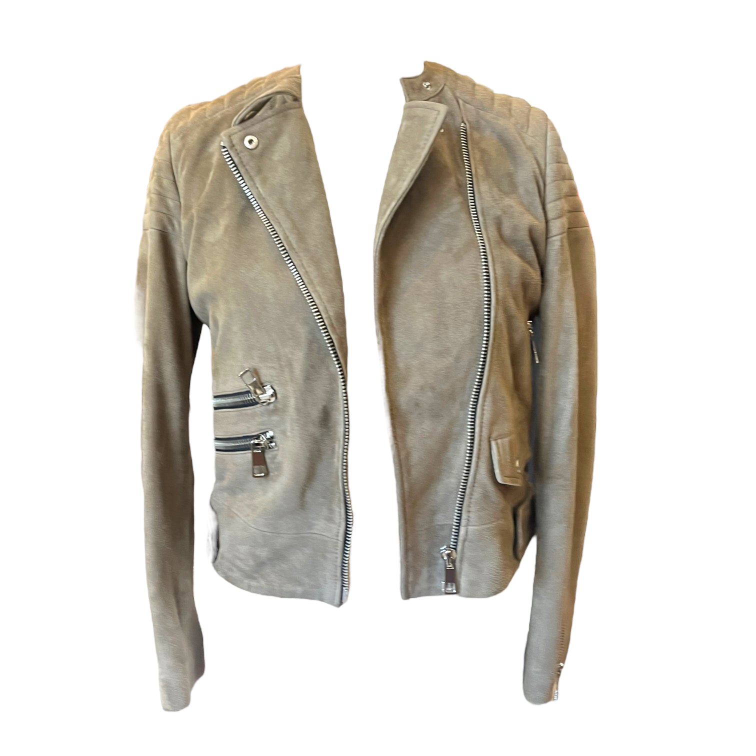 Whistles Khaki Suede Jacket Deja Vu Belfast