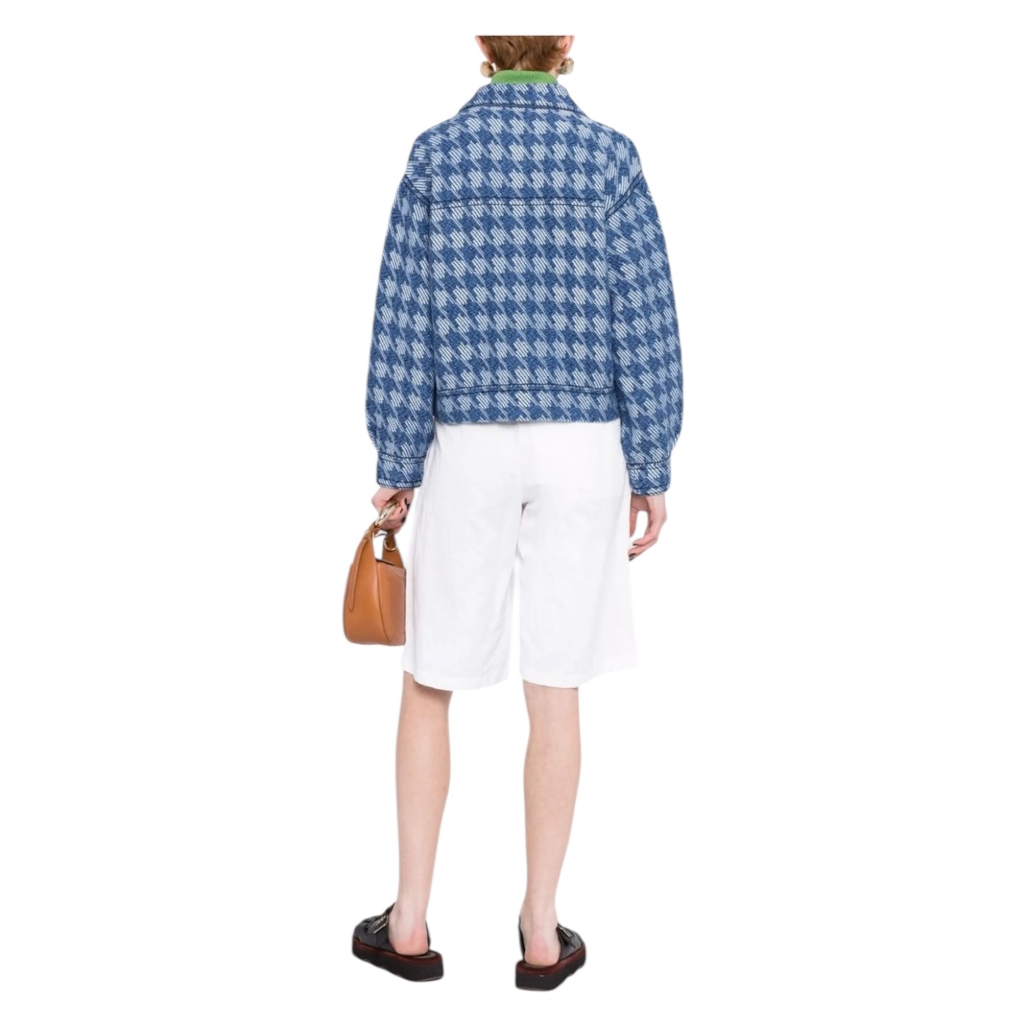 Sandro Blue Tweed Cardigan - 8 (Oversized)