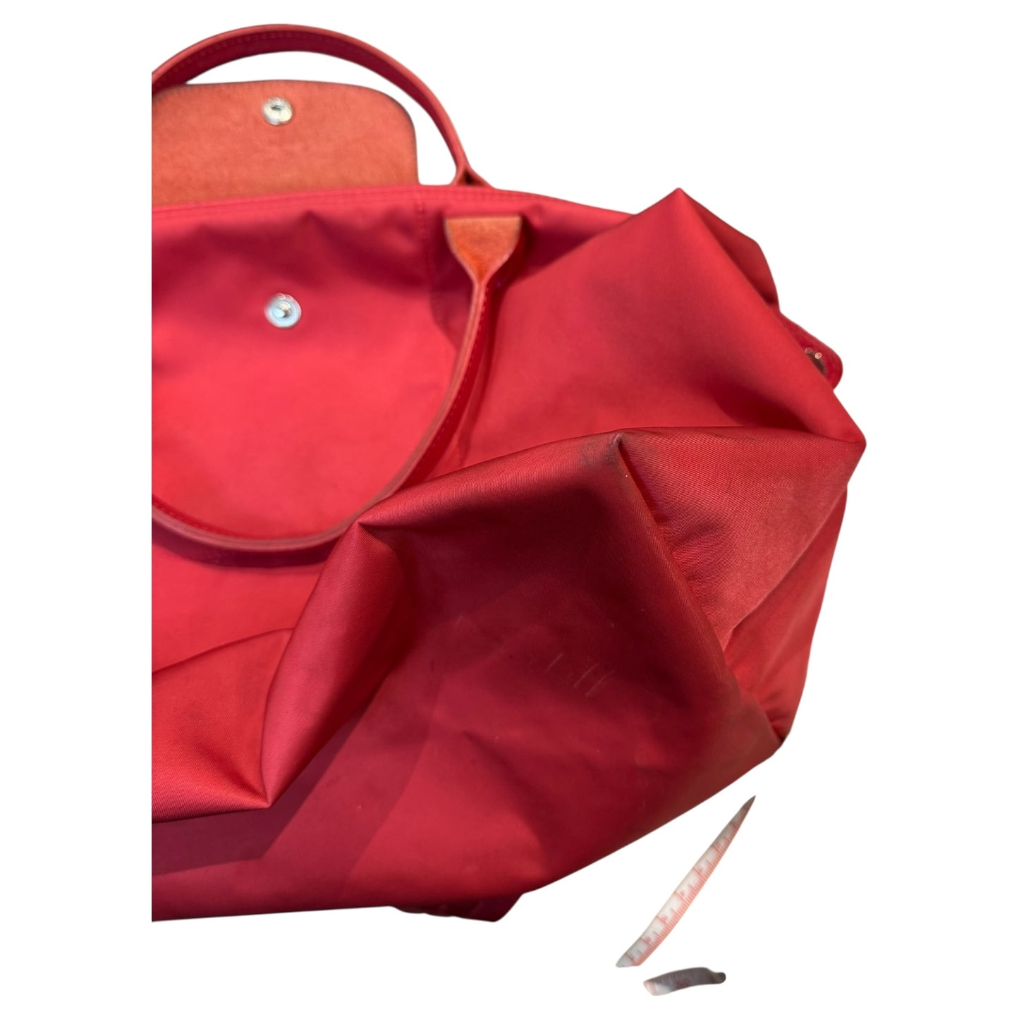 Longchamp Red Le Pliage Cross Body Bag