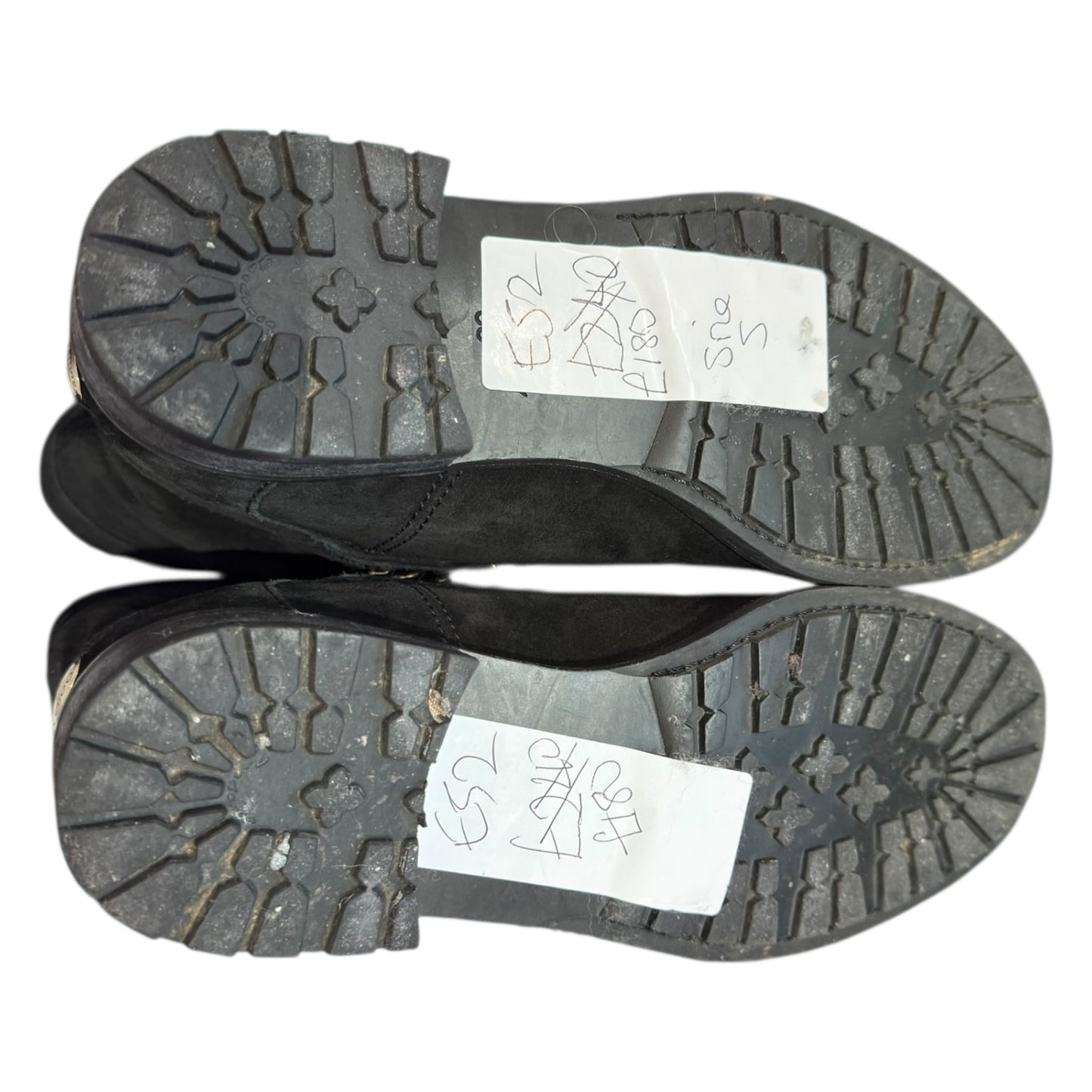 Jimmy Choo Suede Leather Chain Link Boots - 38 / 5